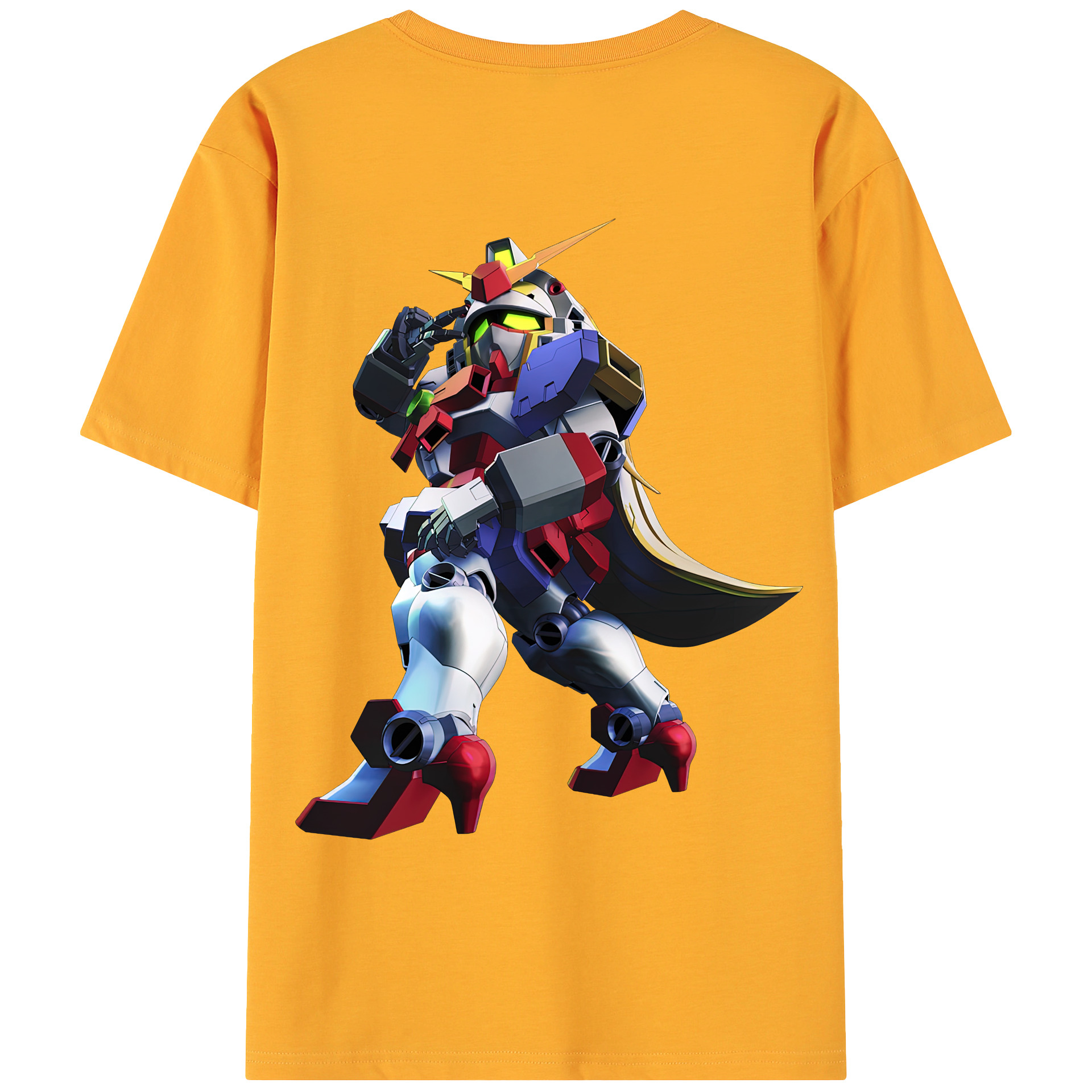 （画像用） 機動戦士ガンダム Mobile Suit Gundam 綿100％ メンズ半袖Tシャツ（バックプリント） 通気性