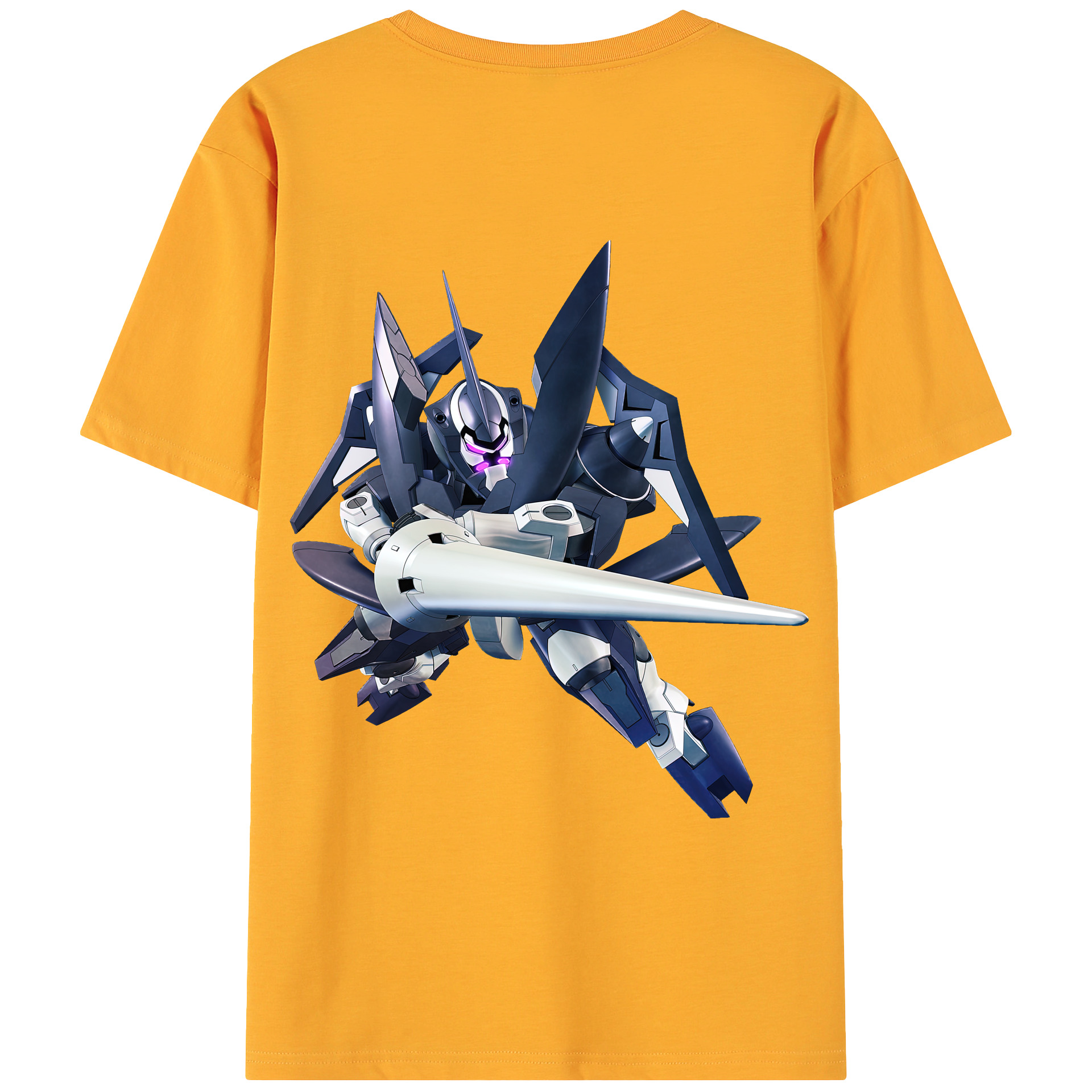 （画像用） 機動戦士ガンダム Mobile Suit Gundam 綿100％ メンズ半袖Tシャツ（バックプリント） 通気性
