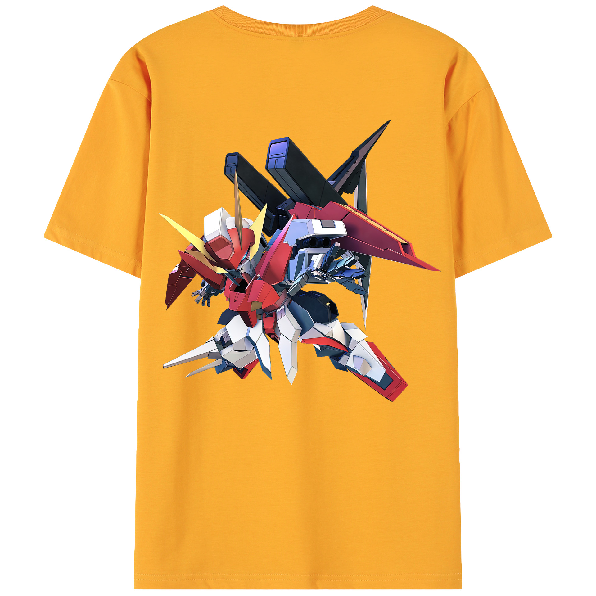 （画像用） 機動戦士ガンダム Mobile Suit Gundam 綿100％ メンズ半袖Tシャツ（バックプリント） 通気性