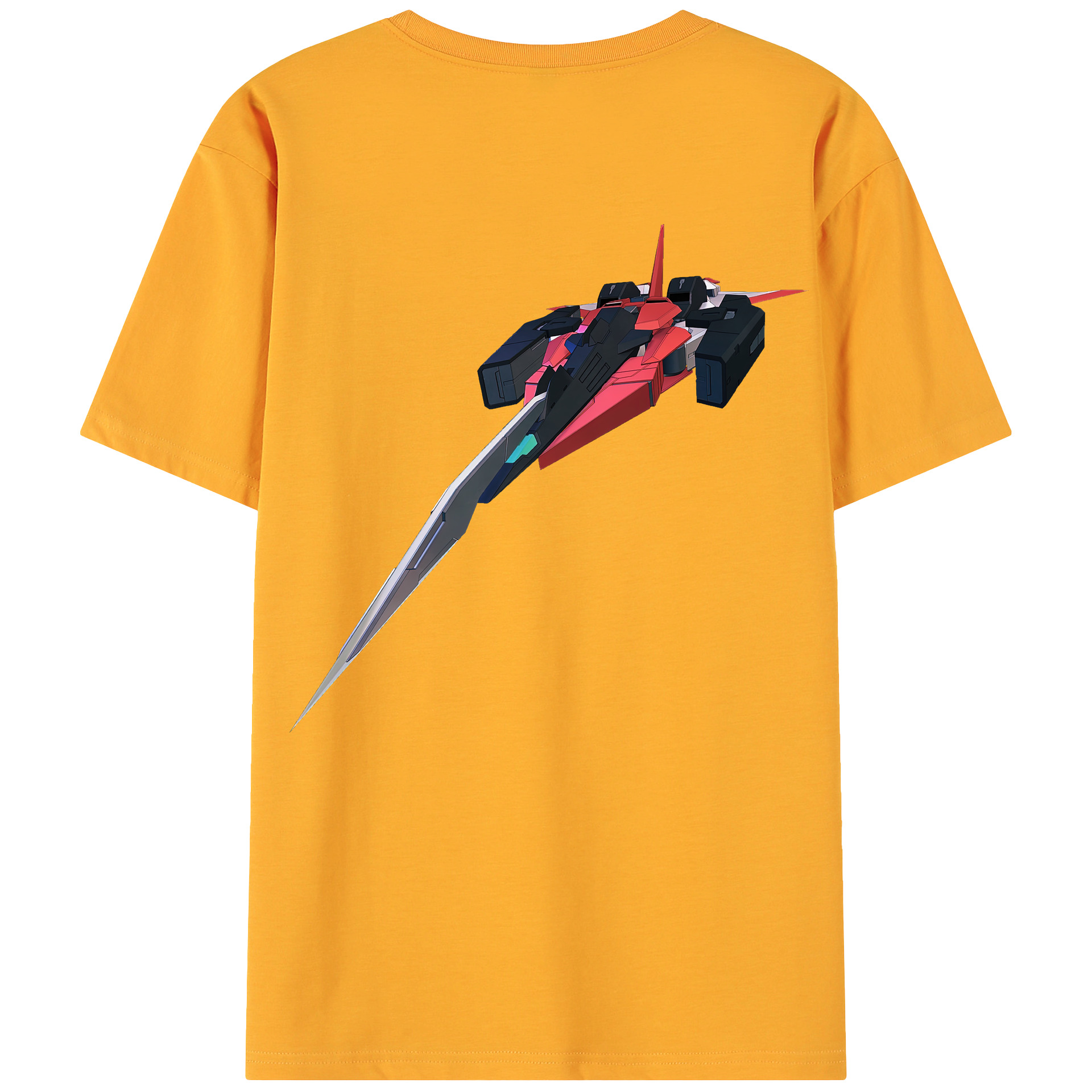 （画像用） 機動戦士ガンダム Mobile Suit Gundam 綿100％ メンズ半袖Tシャツ（バックプリント） 通気性