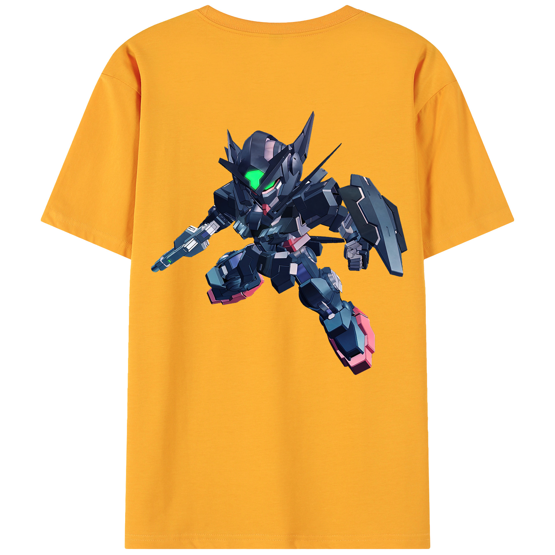 （画像用） 機動戦士ガンダム Mobile Suit Gundam 綿100％ メンズ半袖Tシャツ（バックプリント） 通気性
