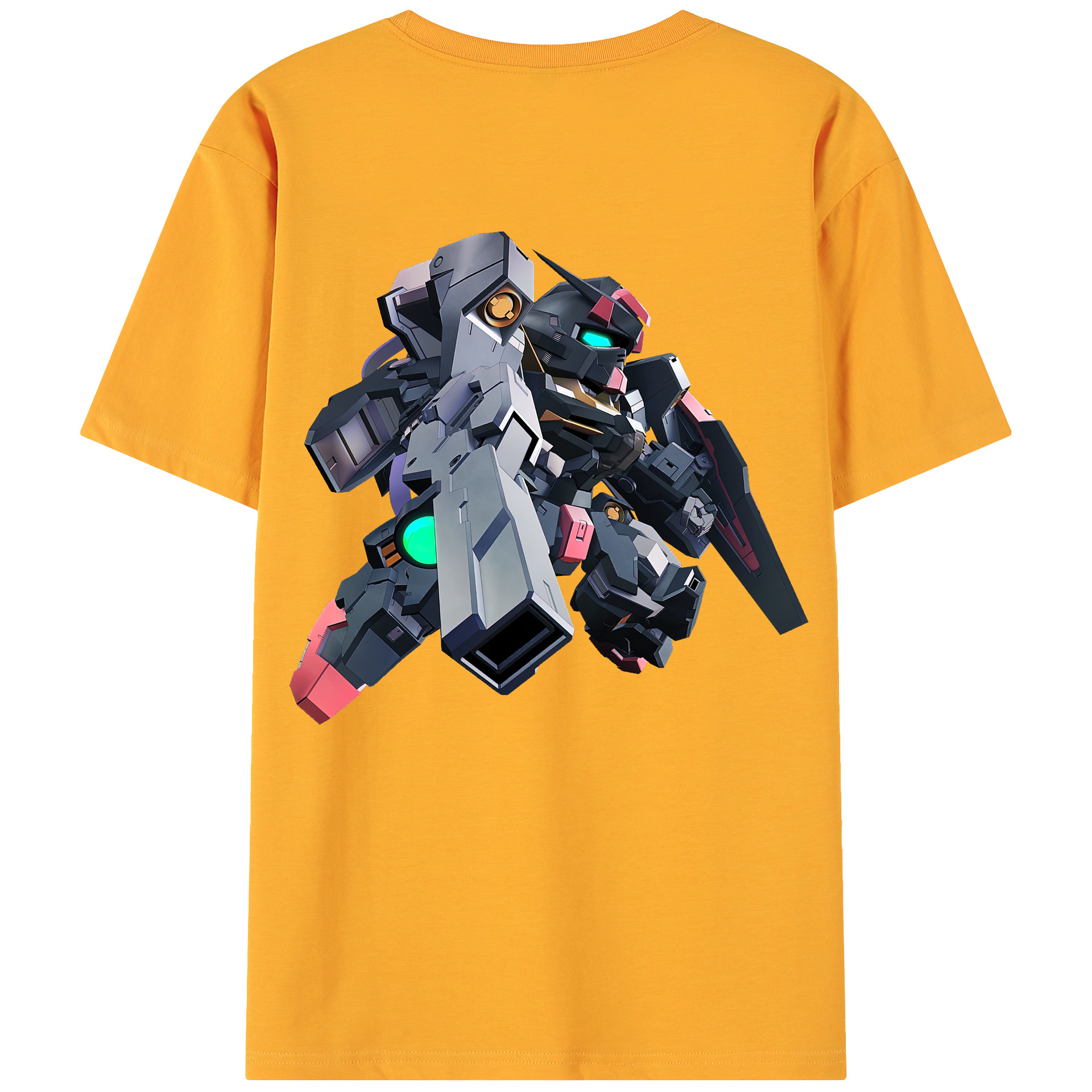 （画像用） 機動戦士ガンダム Mobile Suit Gundam 綿100％ メンズ半袖Tシャツ（バックプリント） 通気性