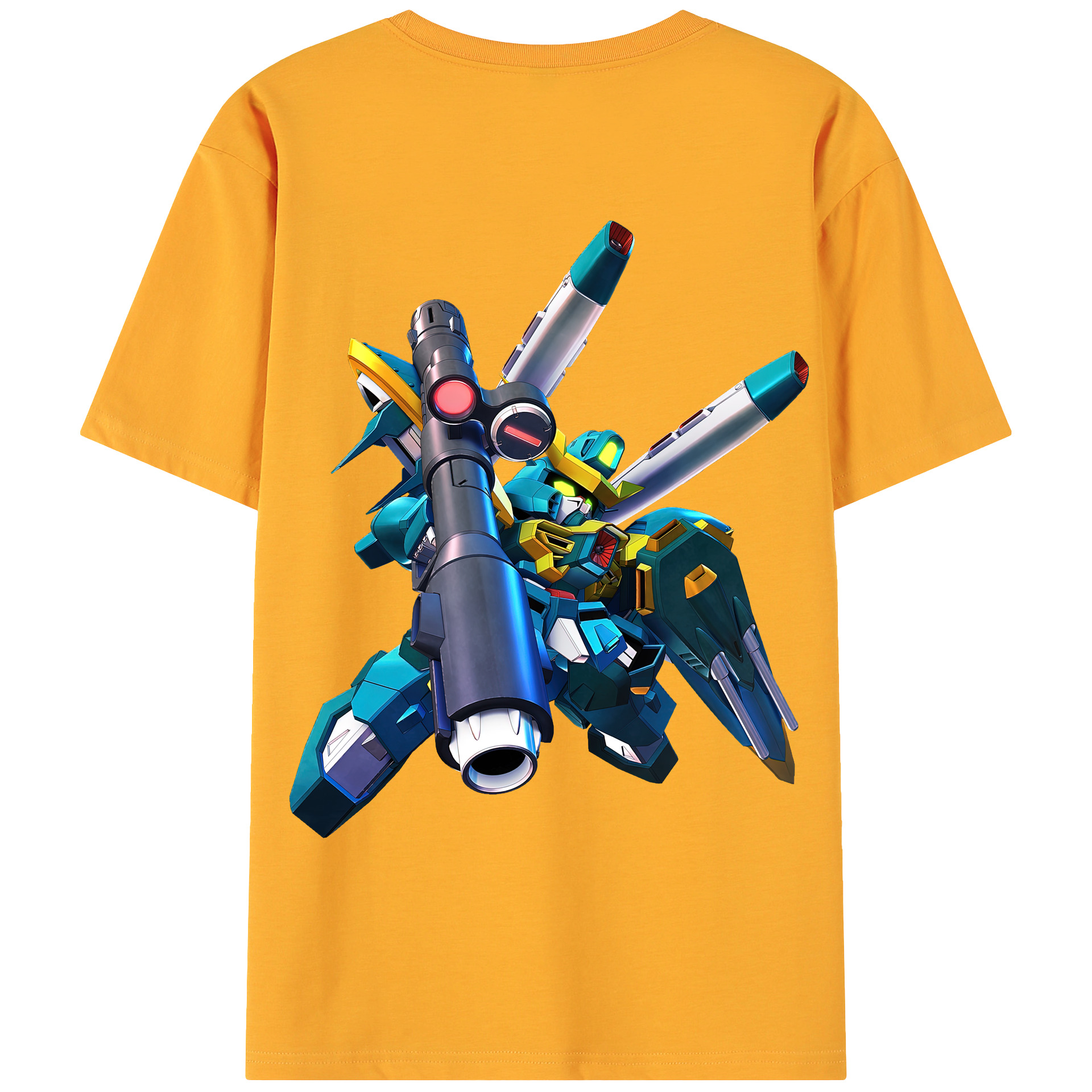 （画像用） 機動戦士ガンダム Mobile Suit Gundam 綿100％ メンズ半袖Tシャツ（バックプリント） 通気性