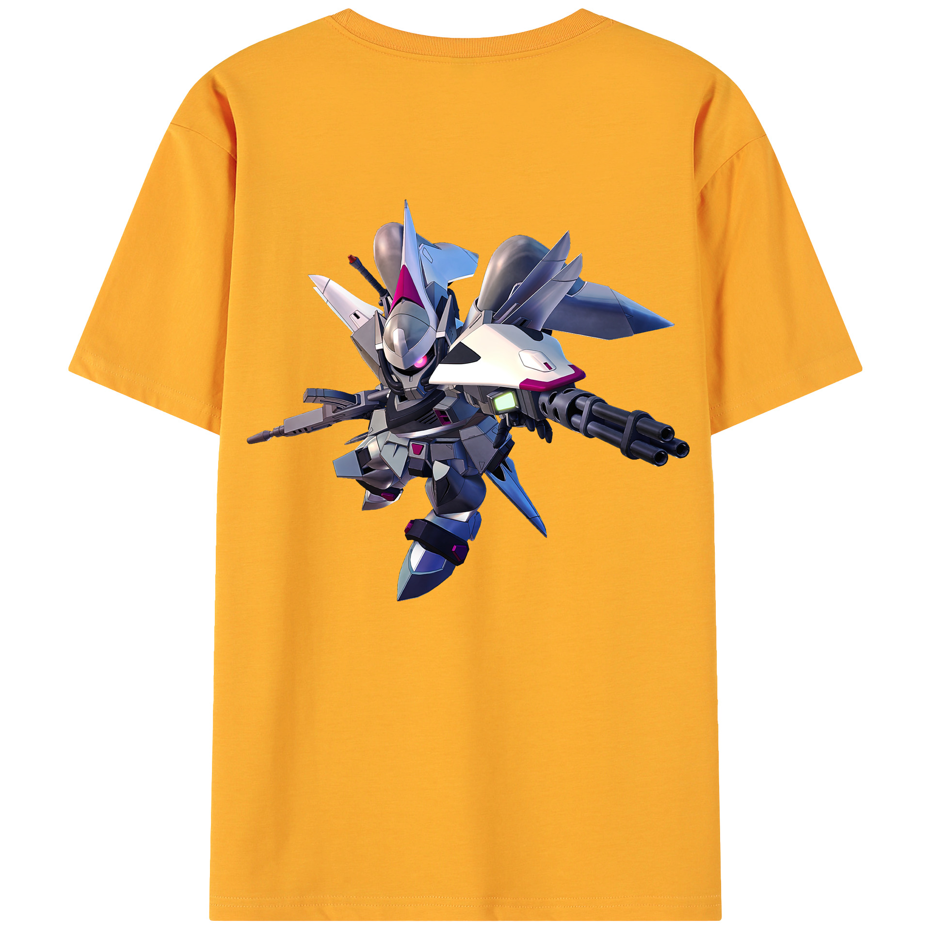 （画像用） 機動戦士ガンダム Mobile Suit Gundam 綿100％ メンズ半袖Tシャツ（バックプリント） 通気性