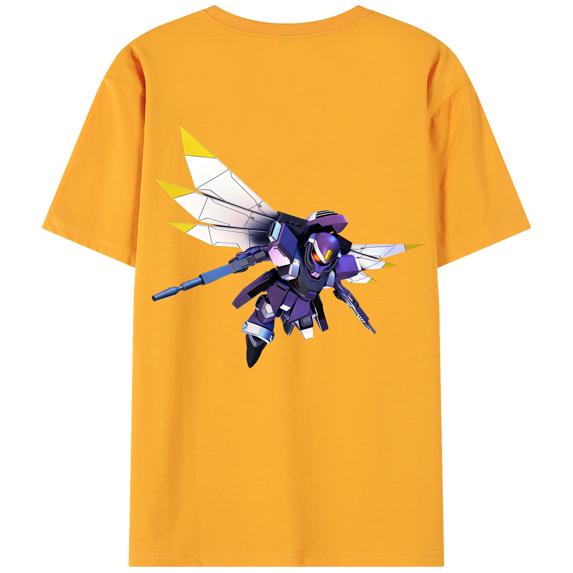 （画像用） 機動戦士ガンダム Mobile Suit Gundam 綿100％ メンズ半袖Tシャツ（バックプリント） 通気性