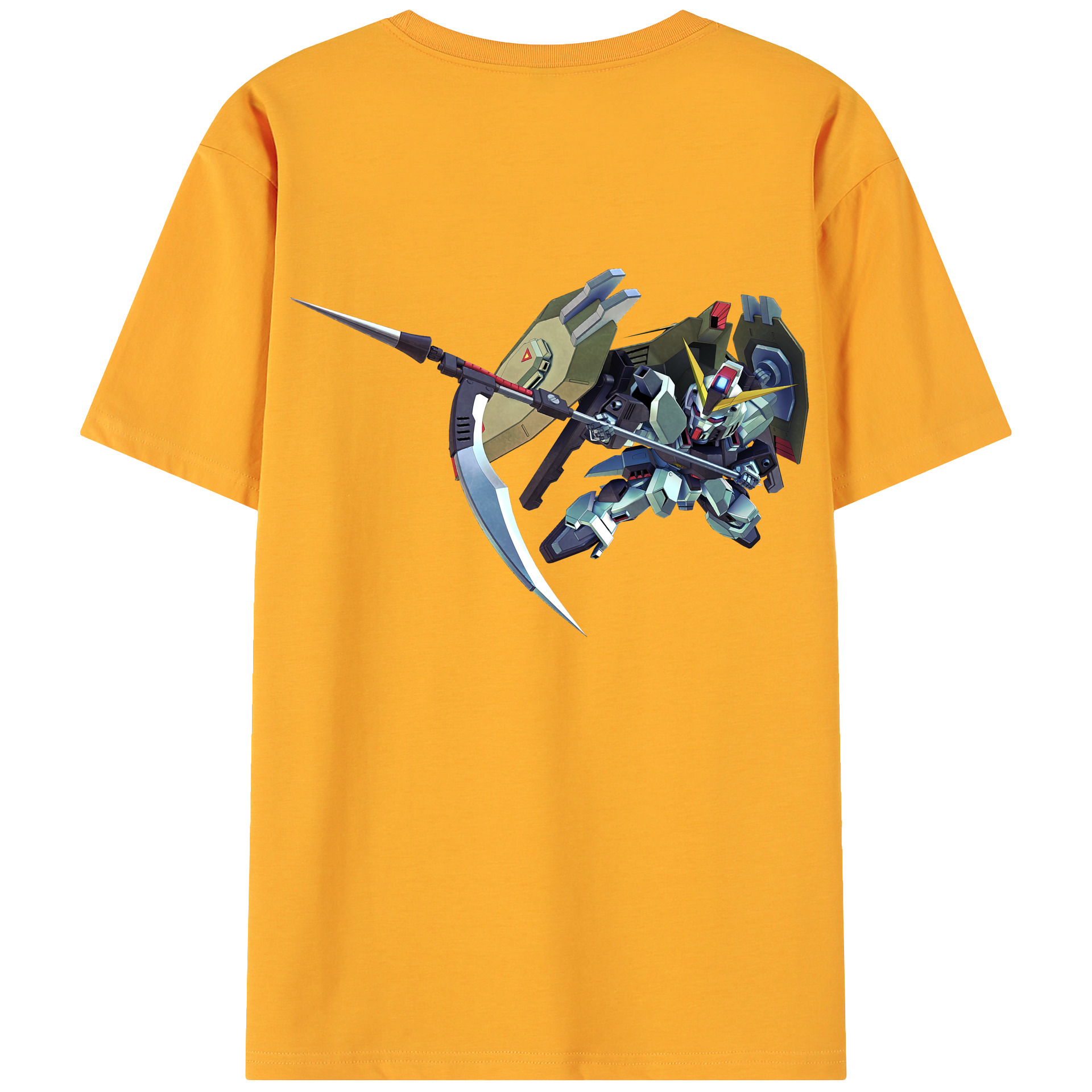 （画像用） 機動戦士ガンダム Mobile Suit Gundam 綿100％ メンズ半袖Tシャツ（バックプリント） 通気性