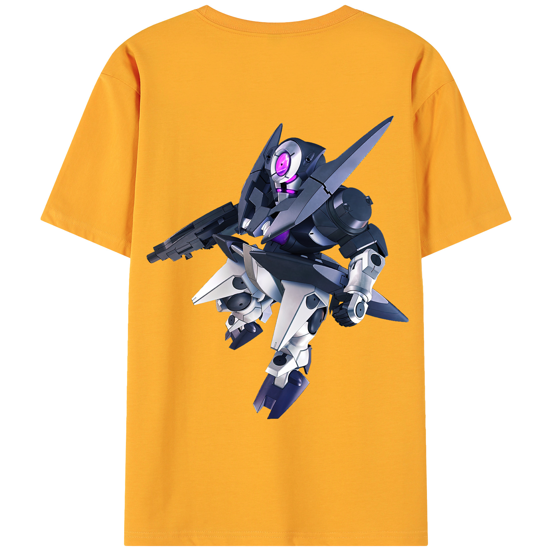 （画像用） 機動戦士ガンダム Mobile Suit Gundam 綿100％ メンズ半袖Tシャツ（バックプリント） 通気性