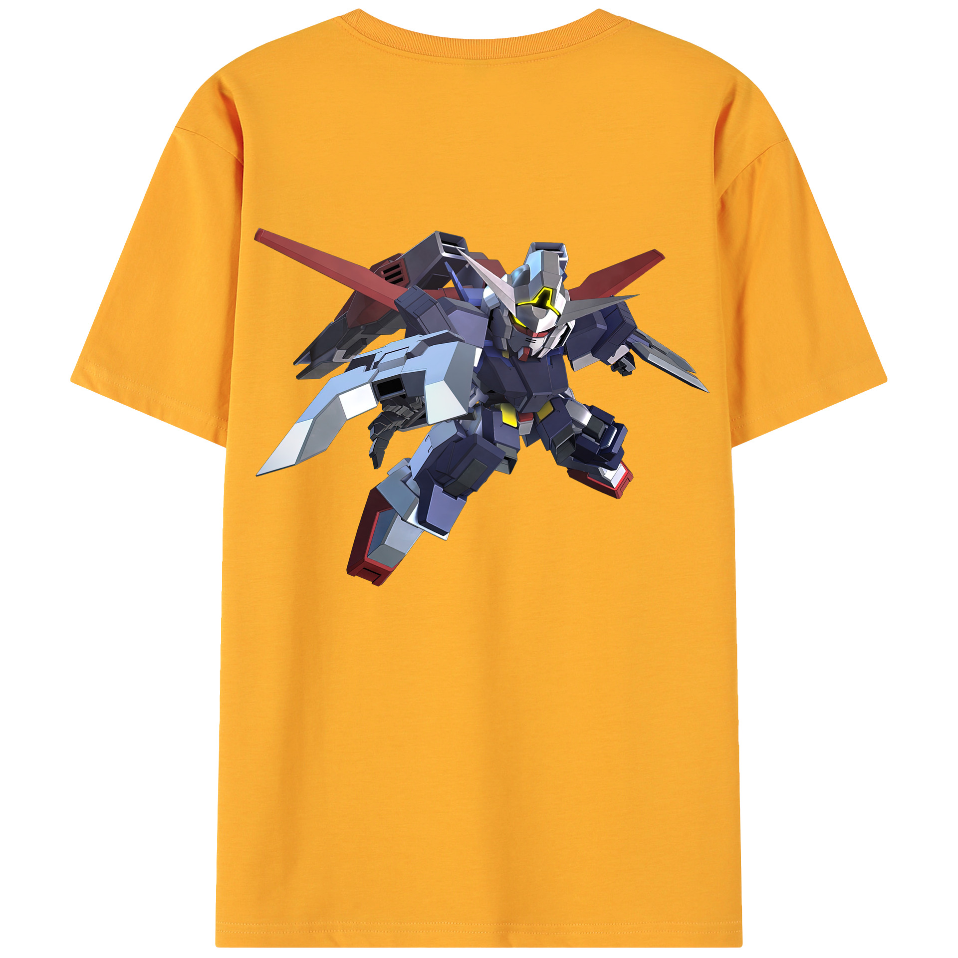 （画像用） 機動戦士ガンダム Mobile Suit Gundam 綿100％ メンズ半袖Tシャツ（バックプリント） 通気性