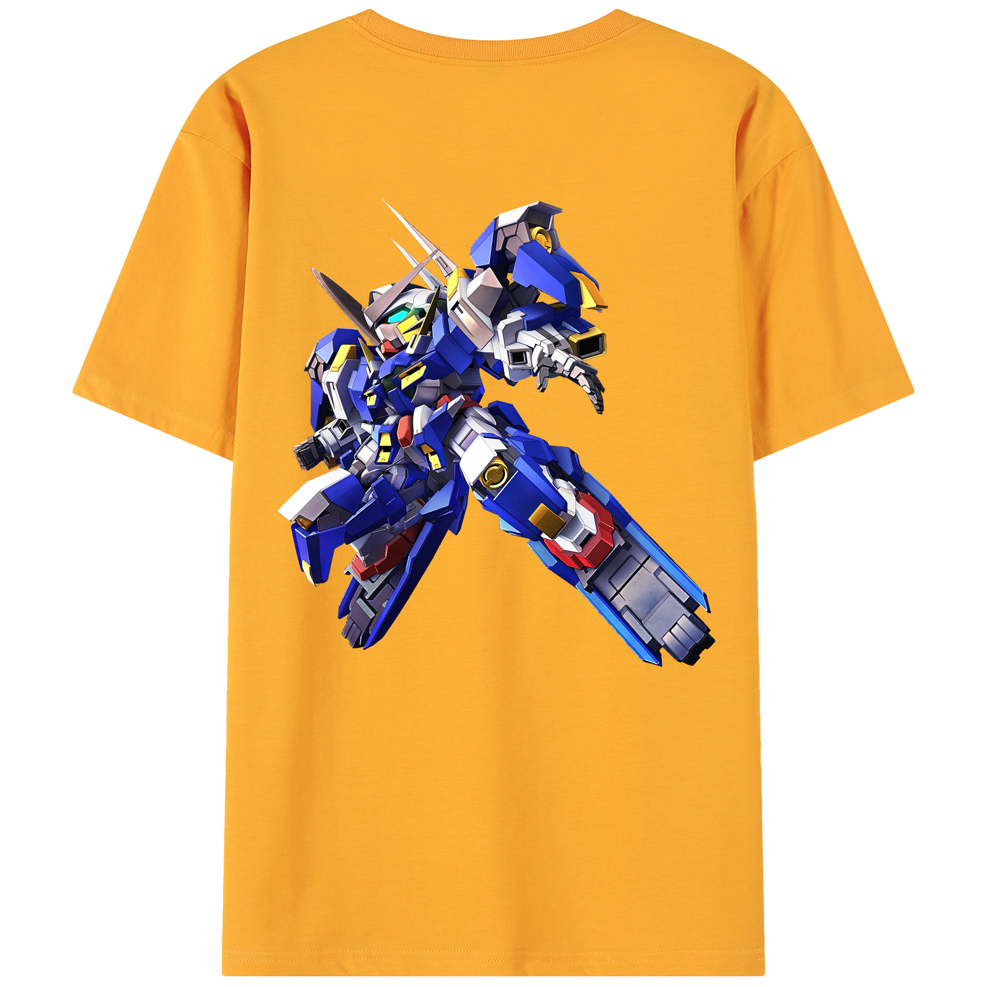 （画像用） 機動戦士ガンダム Mobile Suit Gundam 綿100％ メンズ半袖Tシャツ（バックプリント） 通気性