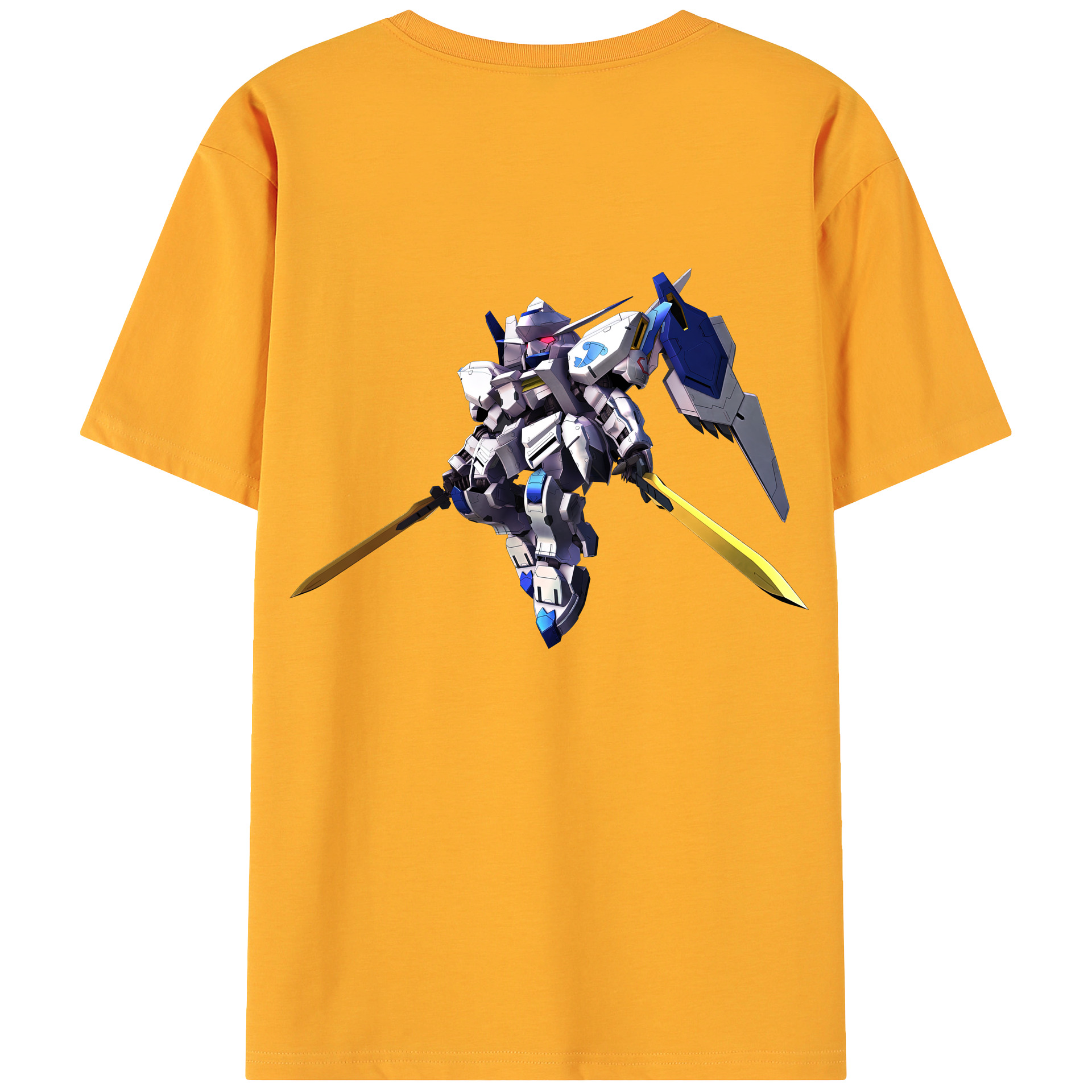 （画像用） 機動戦士ガンダム Mobile Suit Gundam 綿100％ メンズ半袖Tシャツ（バックプリント） 通気性