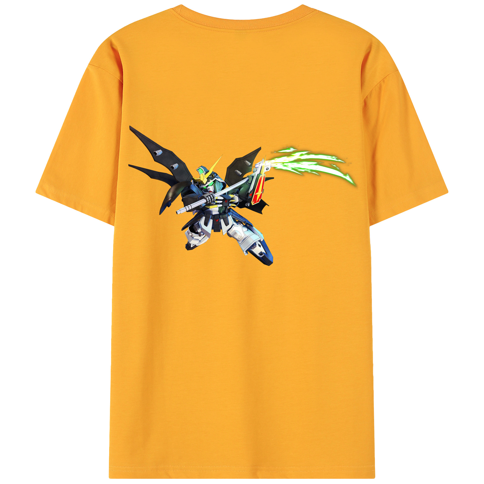 （画像用） 機動戦士ガンダム Mobile Suit Gundam 綿100％ メンズ半袖Tシャツ（バックプリント） 通気性