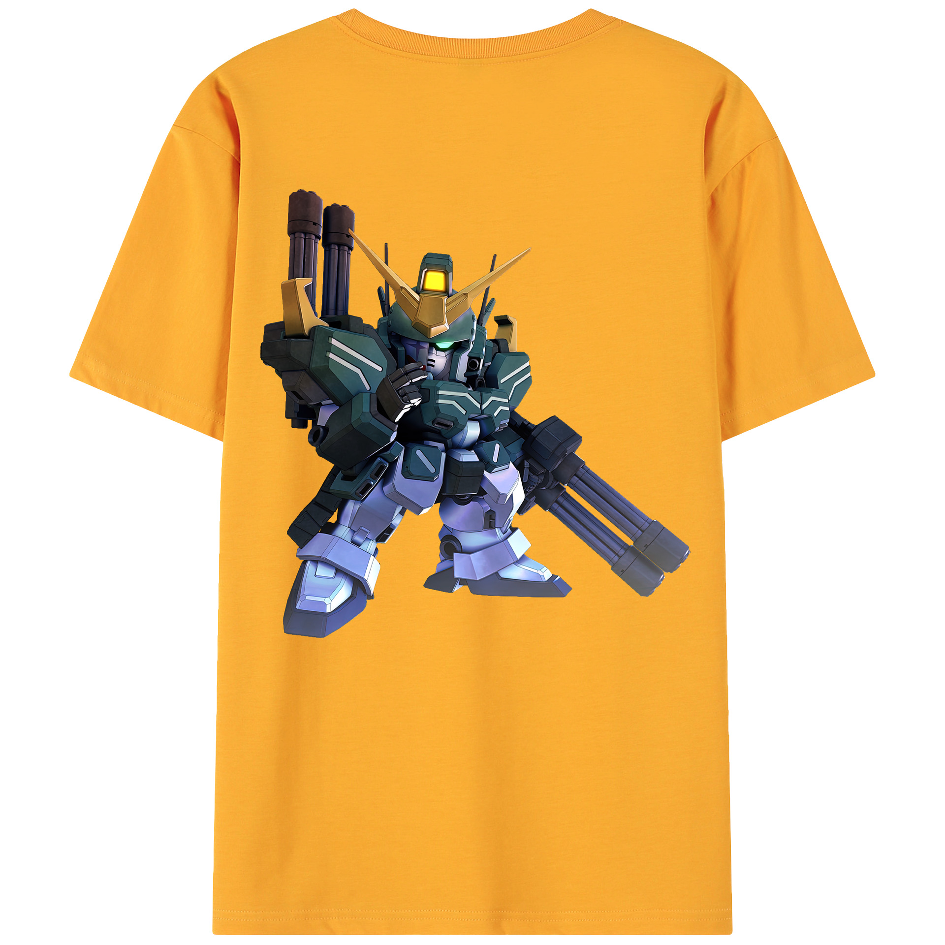 （画像用） 機動戦士ガンダム Mobile Suit Gundam 綿100％ メンズ半袖Tシャツ（バックプリント） 通気性