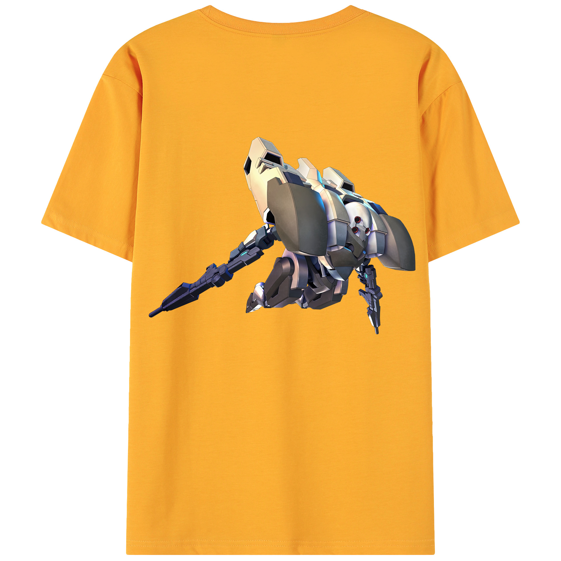 （画像用） 機動戦士ガンダム Mobile Suit Gundam 綿100％ メンズ半袖Tシャツ（バックプリント） 通気性