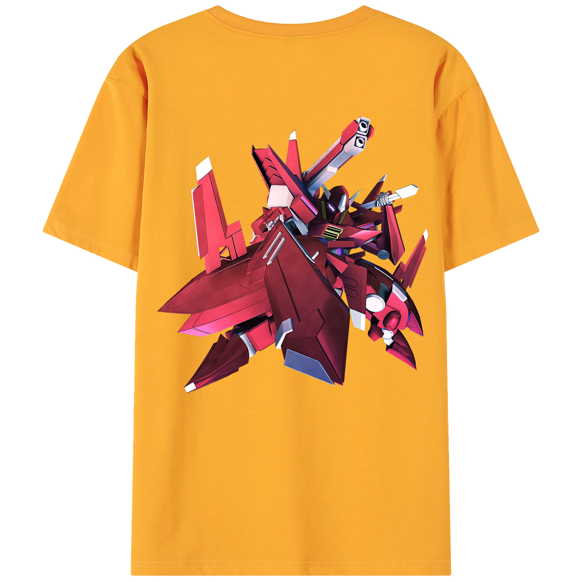 （画像用） 機動戦士ガンダム Mobile Suit Gundam 綿100％ メンズ半袖Tシャツ（バックプリント） 通気性
