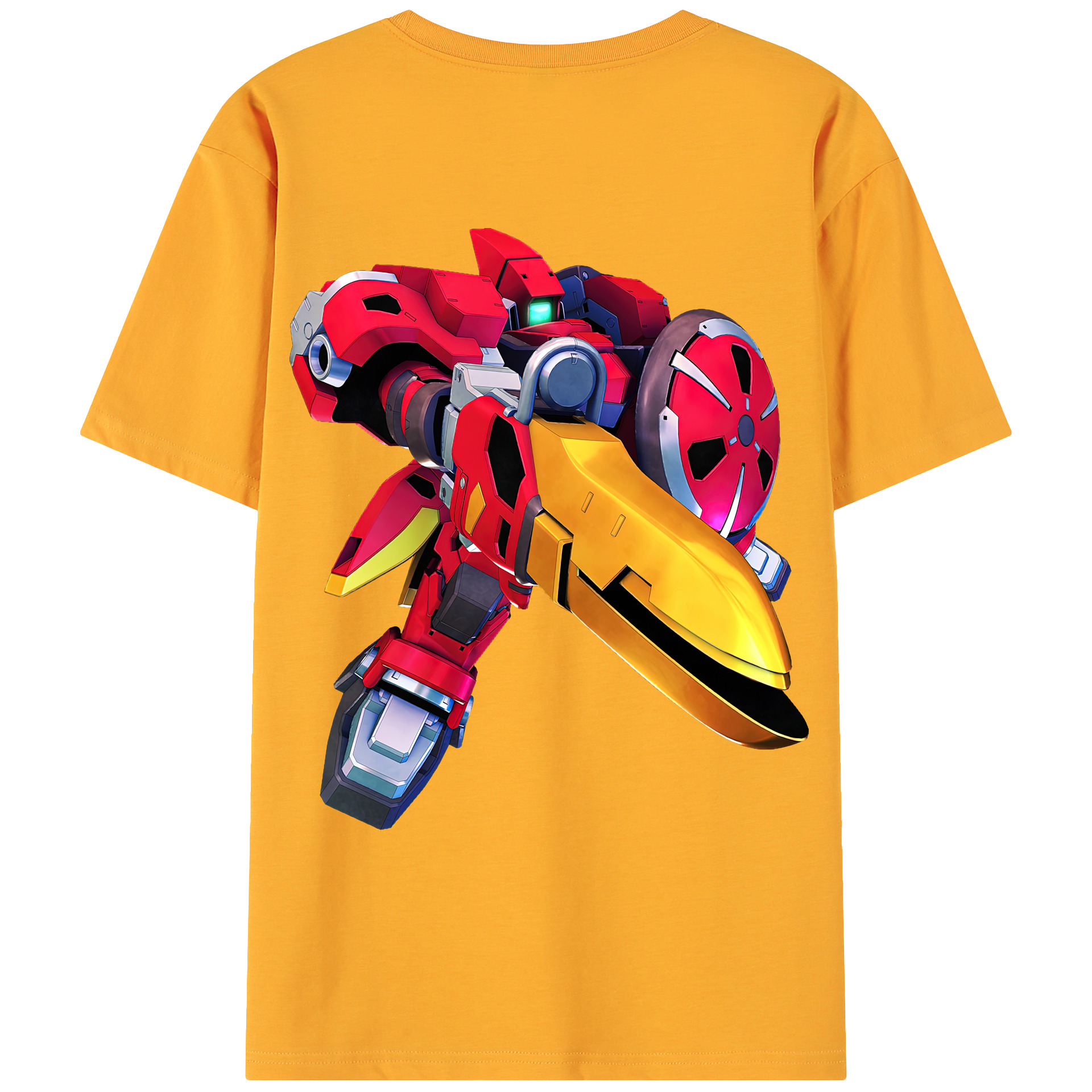 （画像用） 機動戦士ガンダム Mobile Suit Gundam 綿100％ メンズ半袖Tシャツ（バックプリント） 通気性