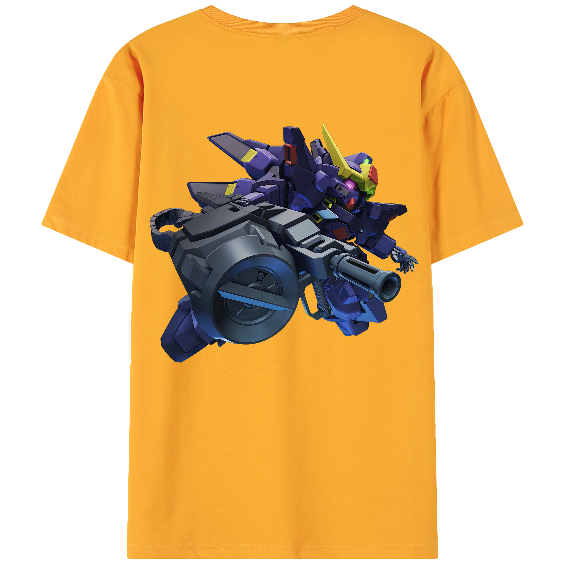（画像用） 機動戦士ガンダム Mobile Suit Gundam 綿100％ メンズ半袖Tシャツ（バックプリント） 通気性