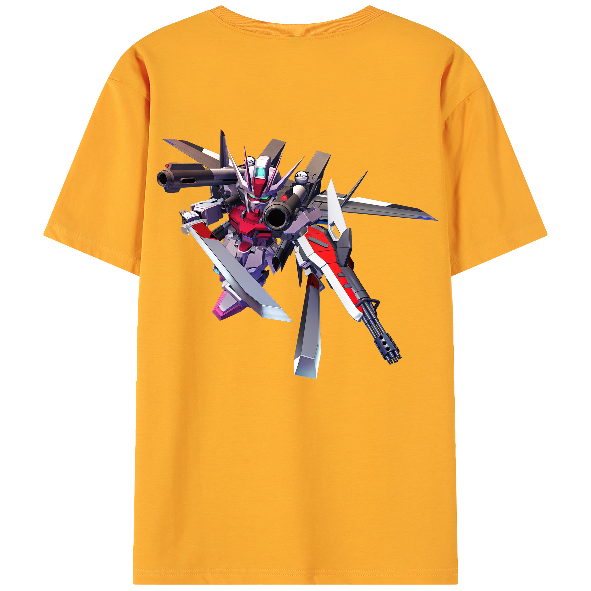 （画像用） 機動戦士ガンダム Mobile Suit Gundam 綿100％ メンズ半袖Tシャツ（バックプリント） 通気性