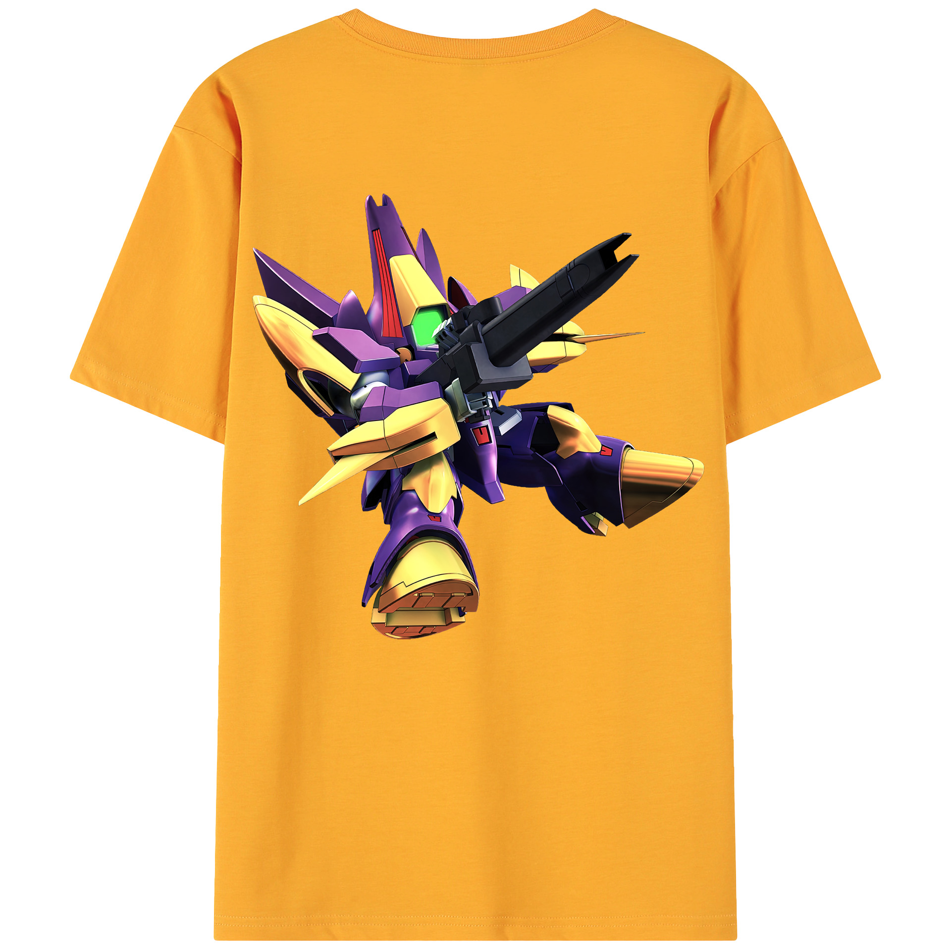 （画像用） 機動戦士ガンダム Mobile Suit Gundam 綿100％ メンズ半袖Tシャツ（バックプリント） 通気性
