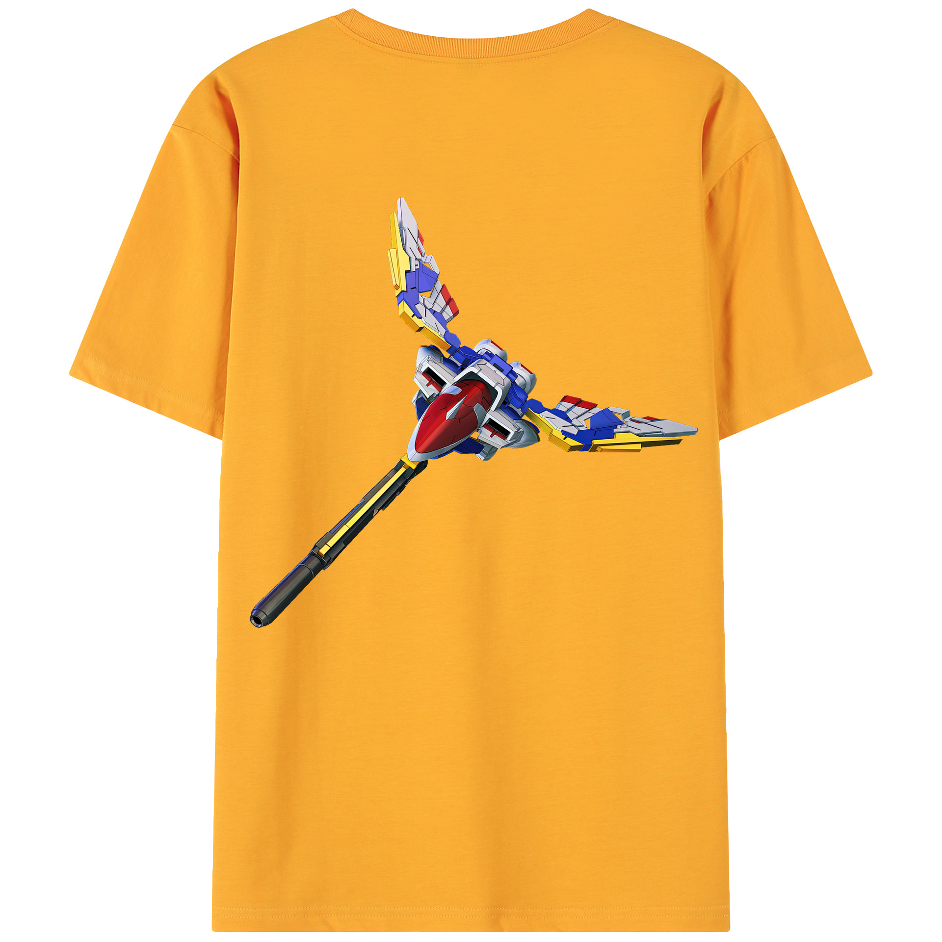 （画像用） 機動戦士ガンダム Mobile Suit Gundam 綿100％ メンズ半袖Tシャツ（バックプリント） 通気性