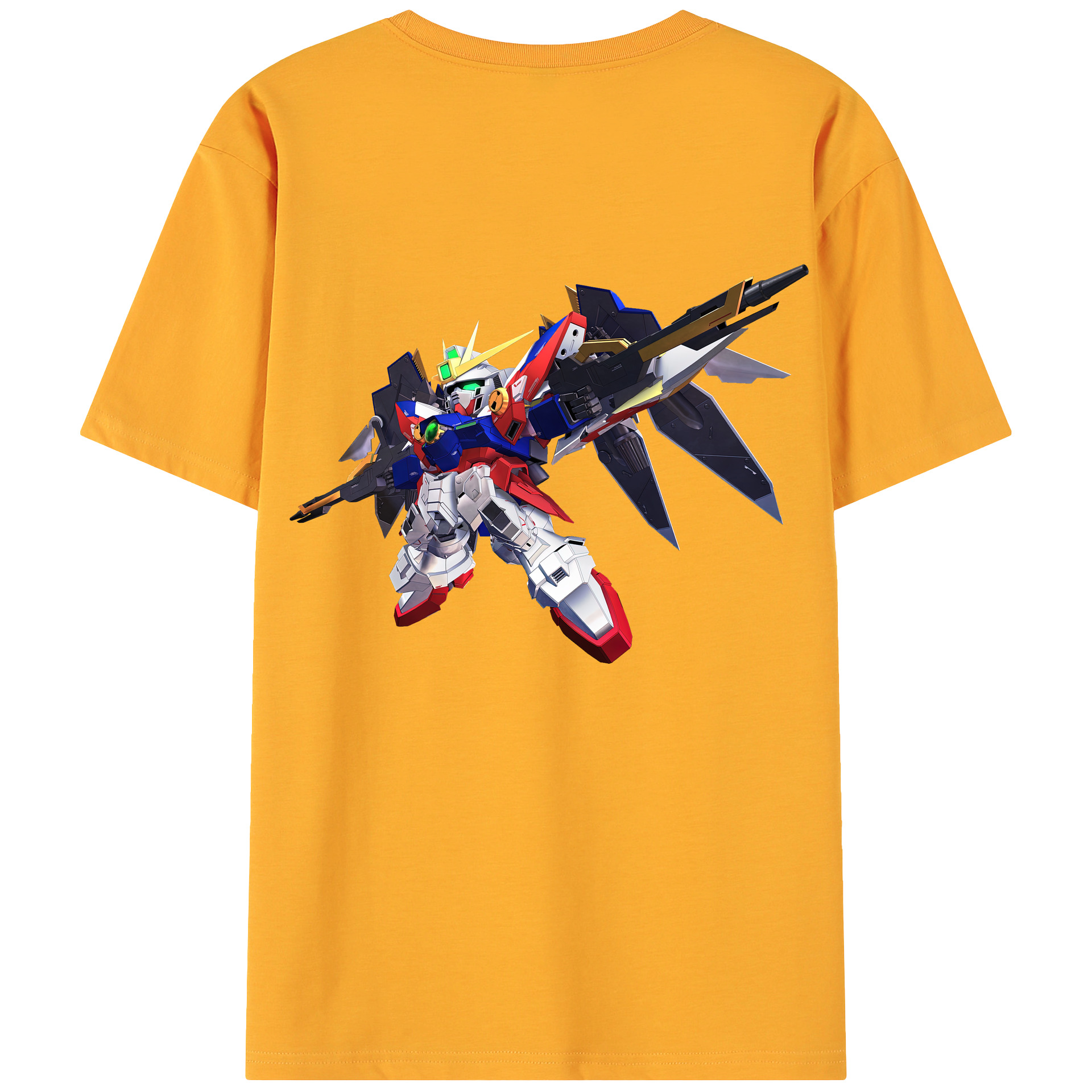 （画像用） 機動戦士ガンダム Mobile Suit Gundam 綿100％ メンズ半袖Tシャツ（バックプリント） 通気性