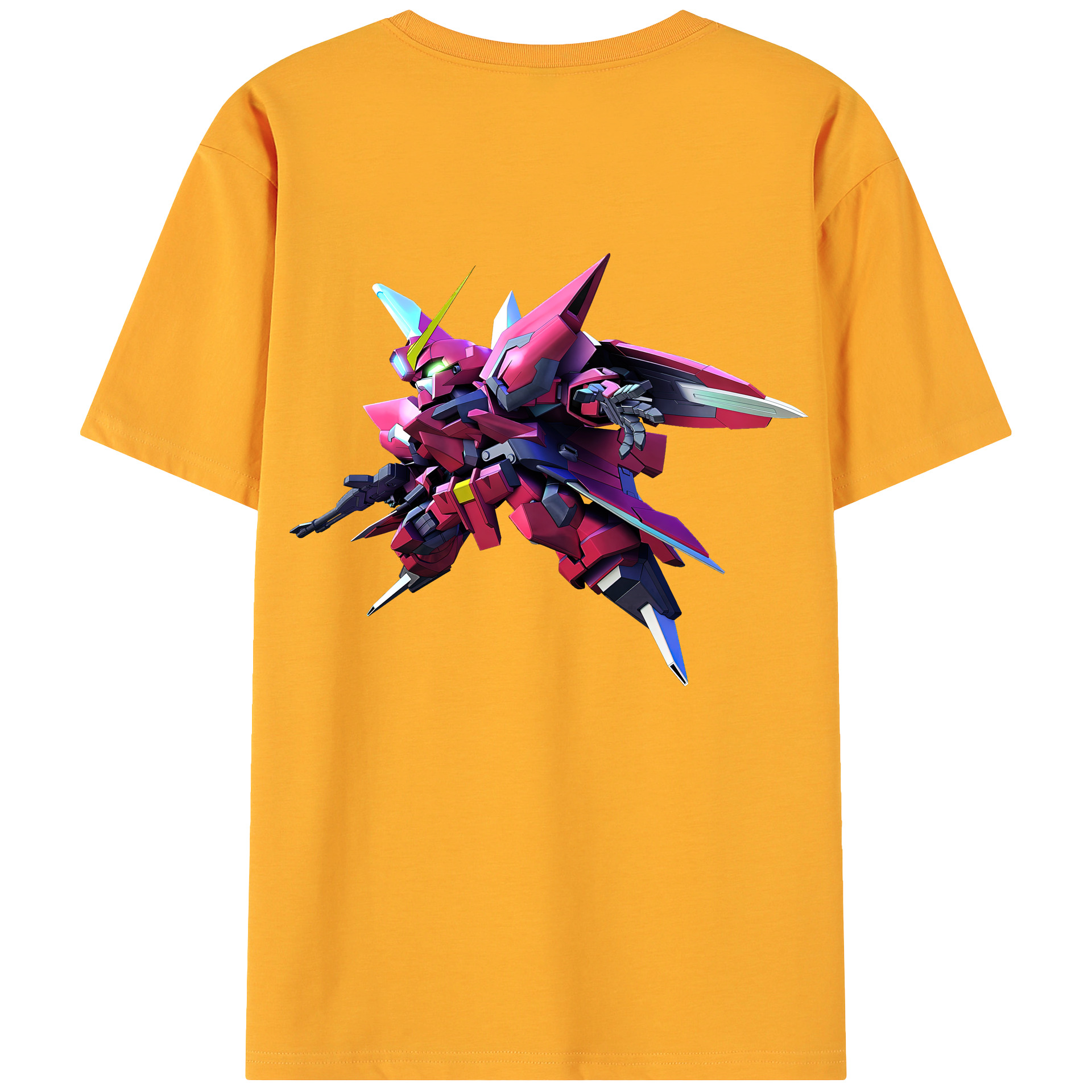 （画像用） 機動戦士ガンダム Mobile Suit Gundam 綿100％ メンズ半袖Tシャツ（バックプリント） 通気性