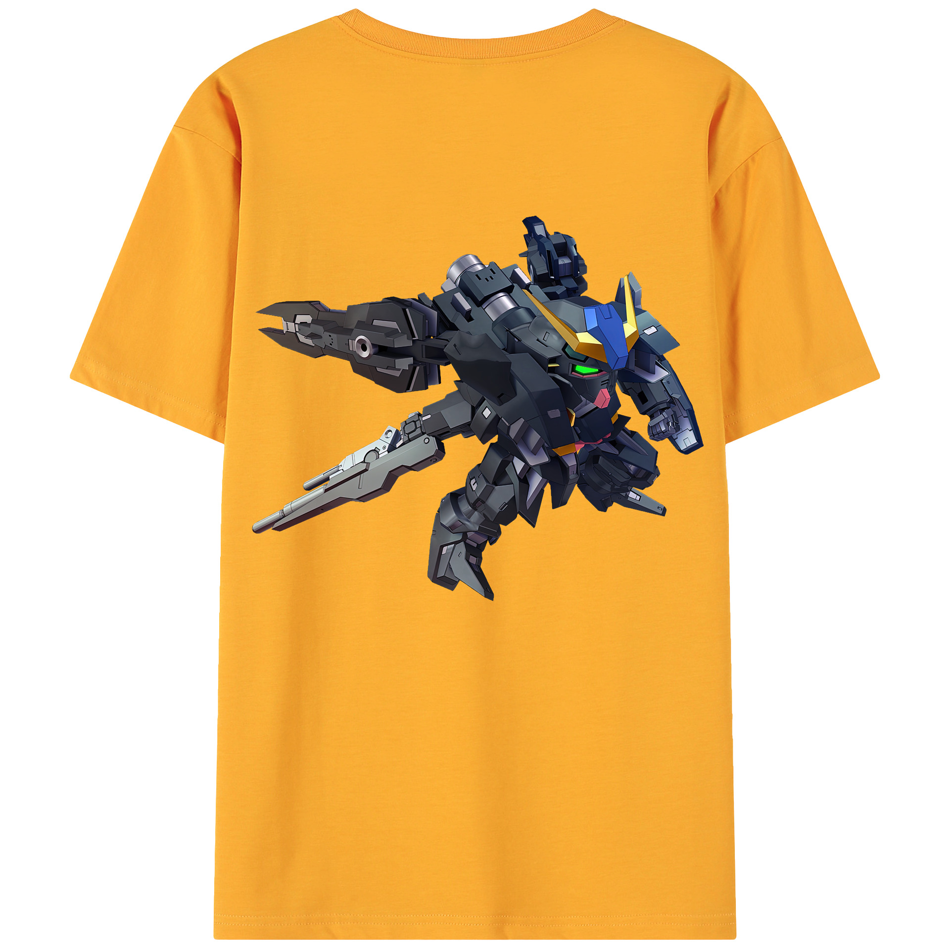 （画像用） 機動戦士ガンダム Mobile Suit Gundam 綿100％ メンズ半袖Tシャツ（バックプリント） 通気性