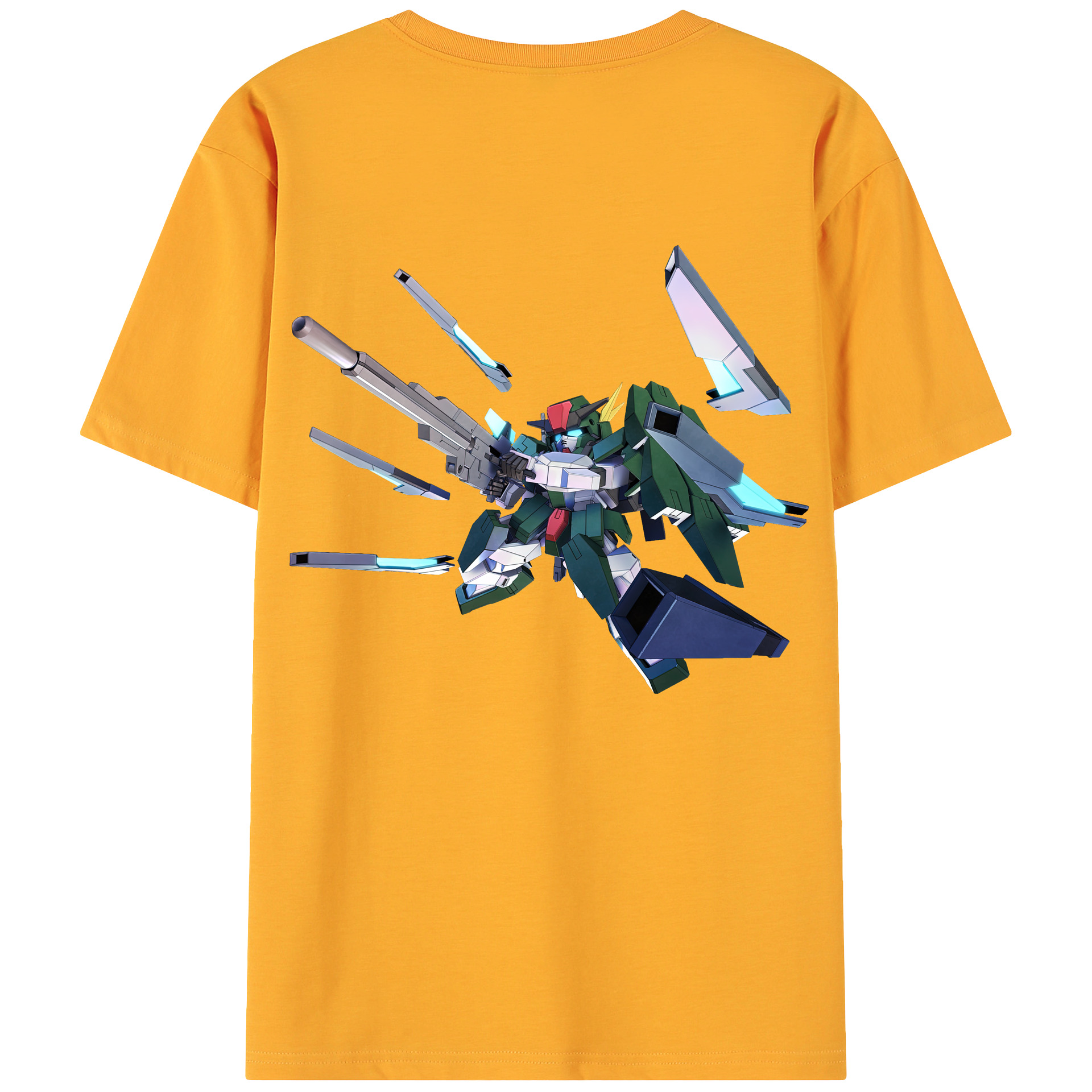 （画像用） 機動戦士ガンダム Mobile Suit Gundam 綿100％ メンズ半袖Tシャツ（バックプリント） 通気性