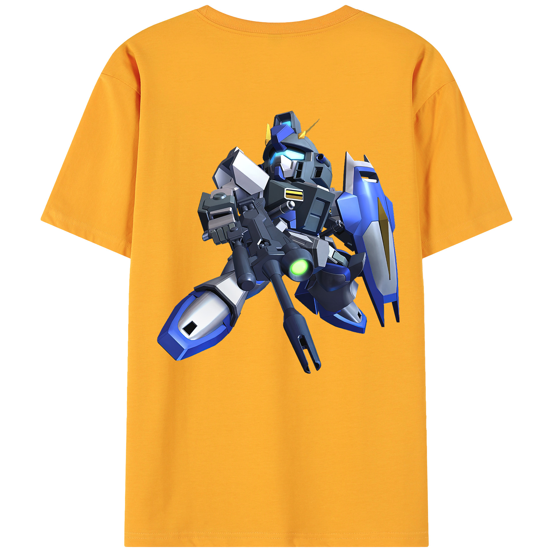 （画像用） 機動戦士ガンダム Mobile Suit Gundam 綿100％ メンズ半袖Tシャツ（バックプリント） 通気性