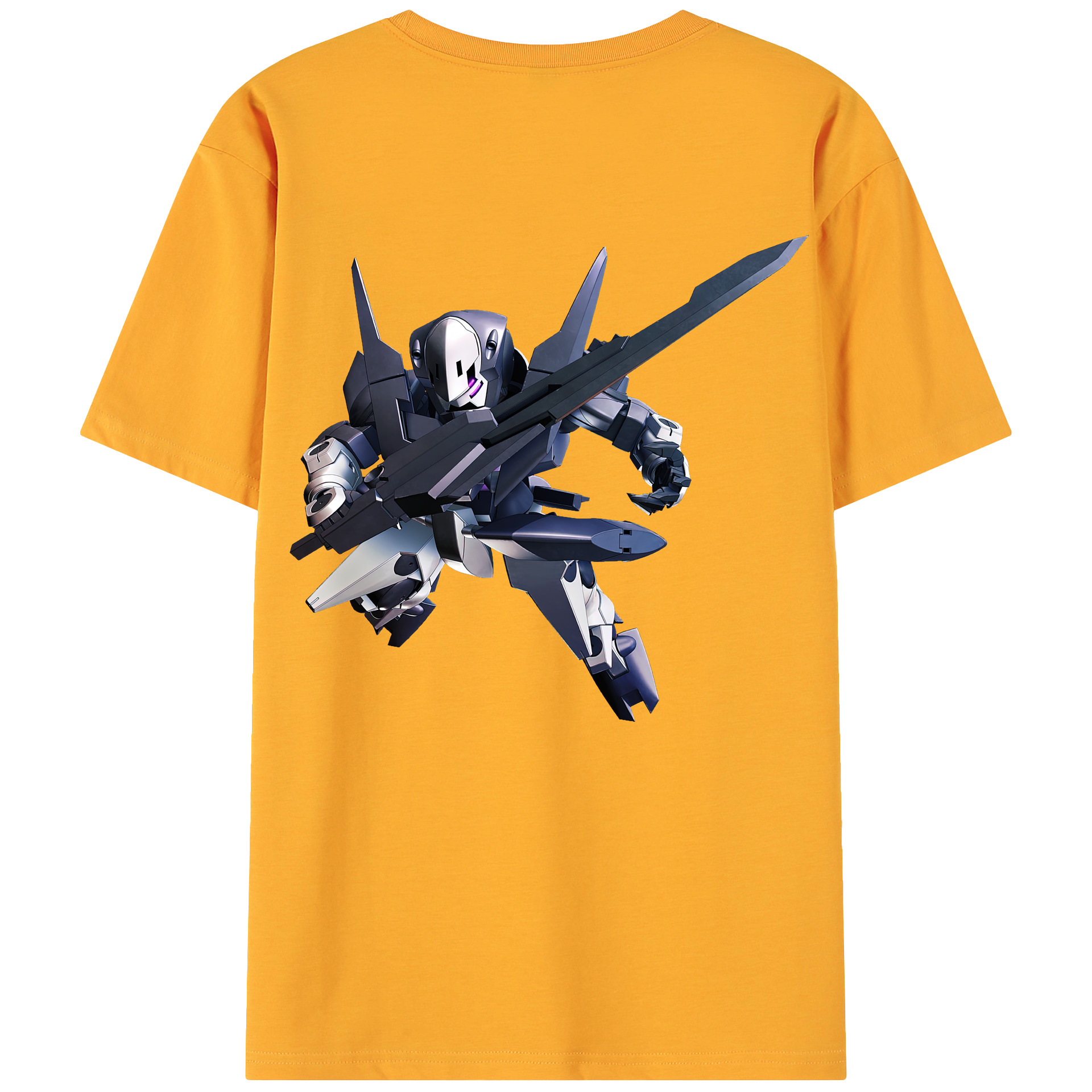 （画像用） 機動戦士ガンダム Mobile Suit Gundam 綿100％ メンズ半袖Tシャツ（バックプリント） 通気性