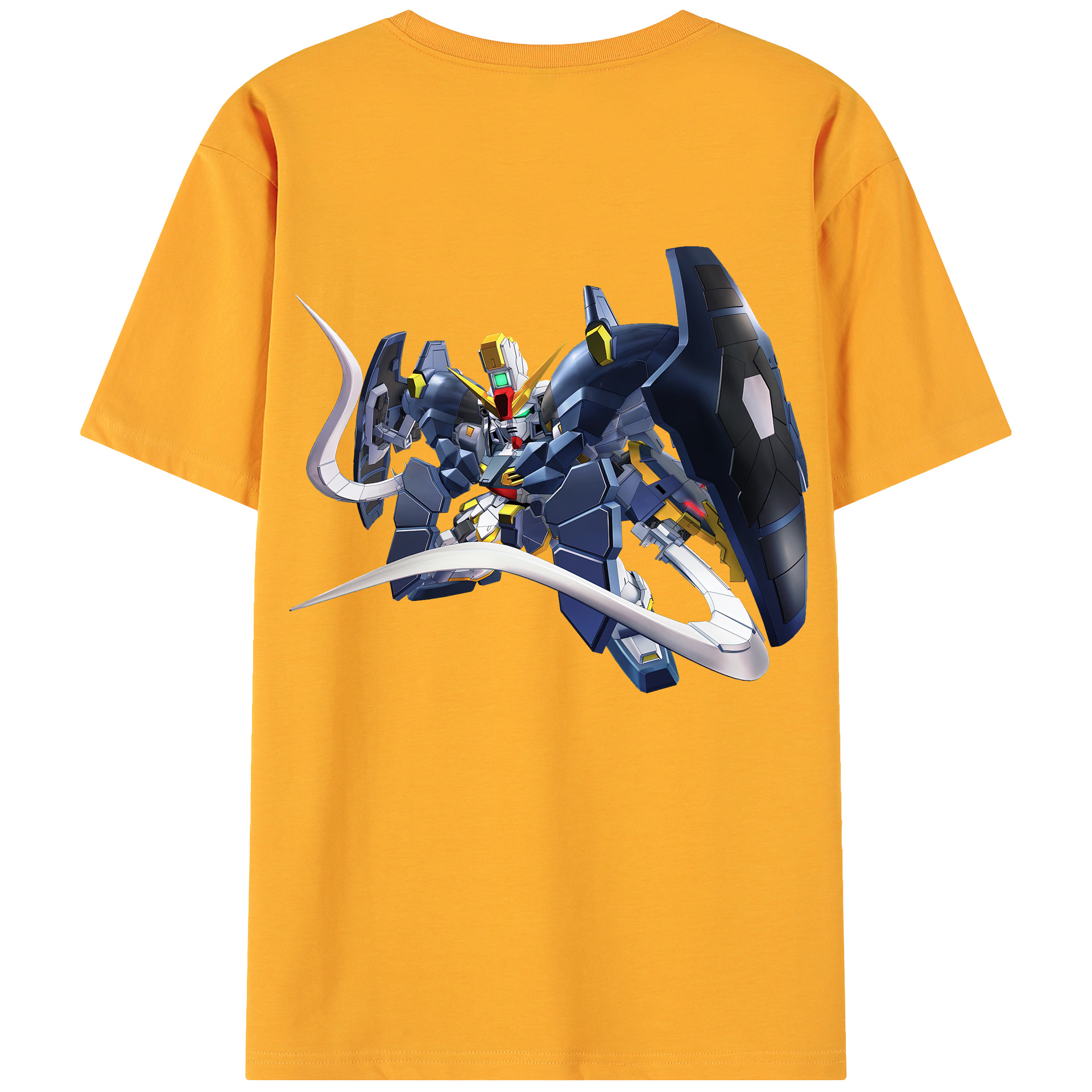 （画像用） 機動戦士ガンダム Mobile Suit Gundam 綿100％ メンズ半袖Tシャツ（バックプリント） 通気性