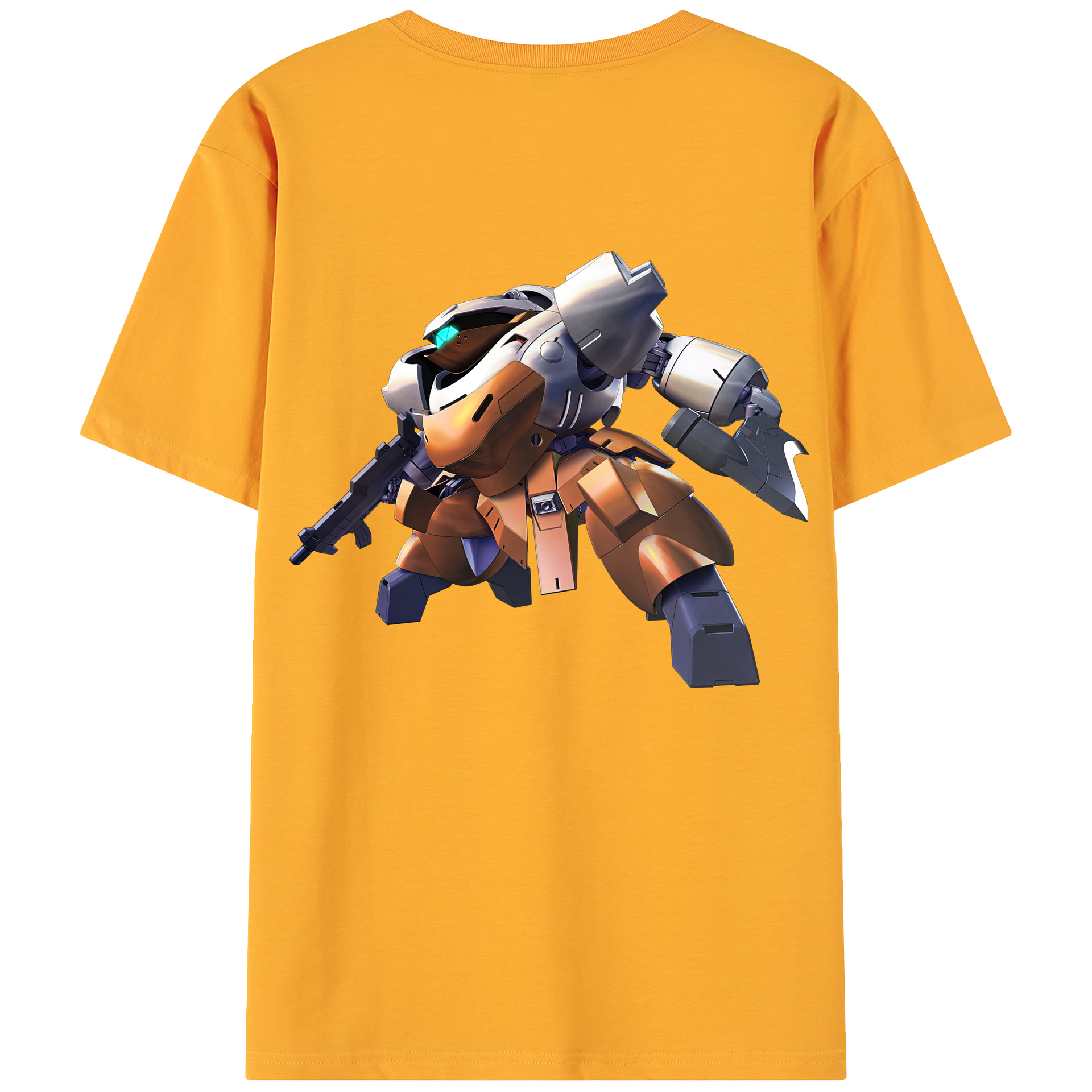 （画像用） 機動戦士ガンダム Mobile Suit Gundam 綿100％ メンズ半袖Tシャツ（バックプリント） 通気性