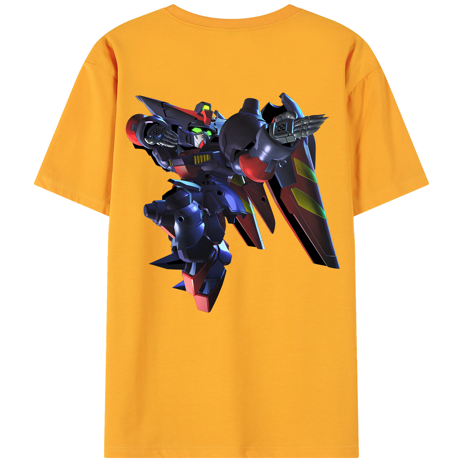 （画像用） 機動戦士ガンダム Mobile Suit Gundam 綿100％ メンズ半袖Tシャツ（バックプリント） 通気性