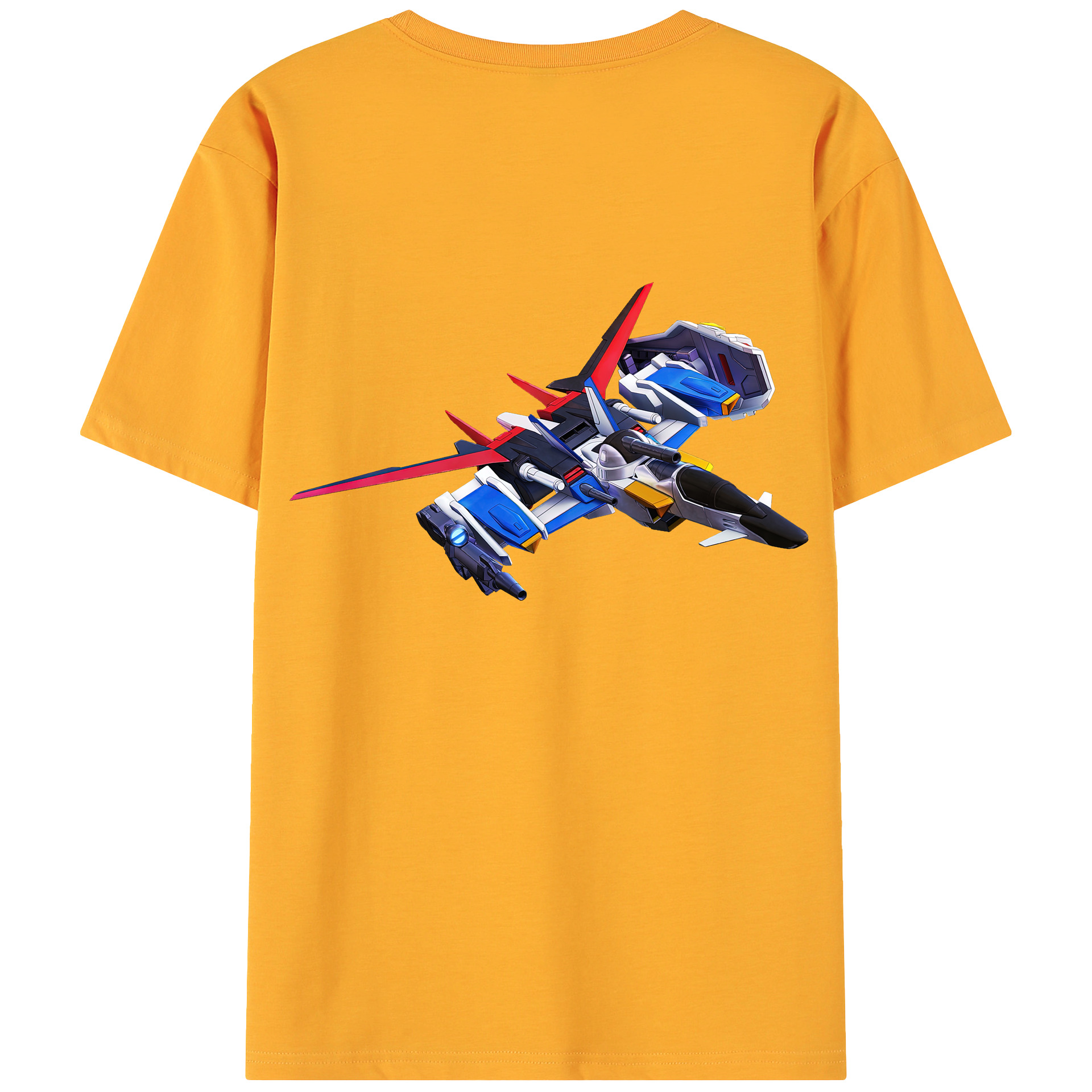 （画像用） 機動戦士ガンダム Mobile Suit Gundam 綿100％ メンズ半袖Tシャツ（バックプリント） 通気性