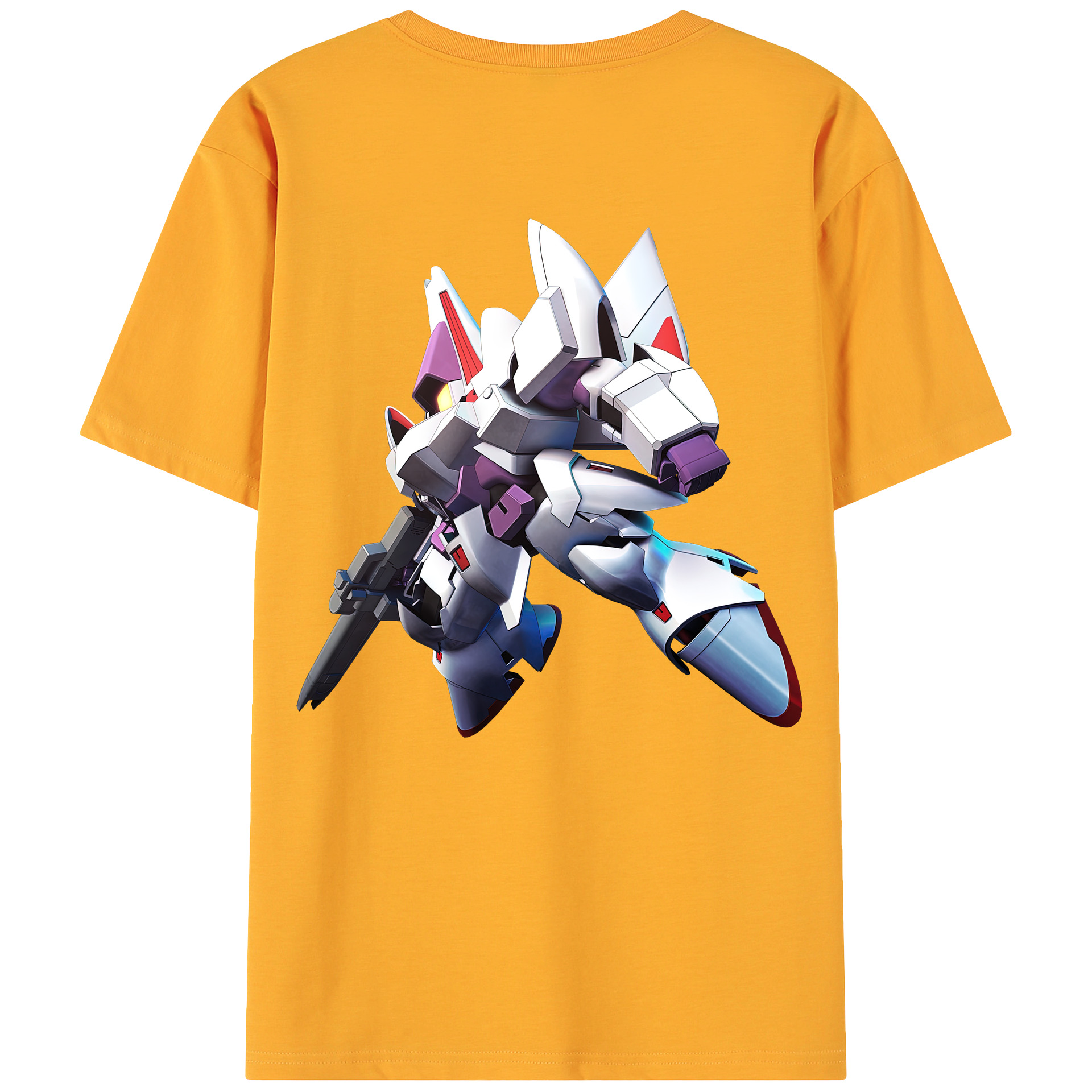 （画像用） 機動戦士ガンダム Mobile Suit Gundam 綿100％ メンズ半袖Tシャツ（バックプリント） 通気性