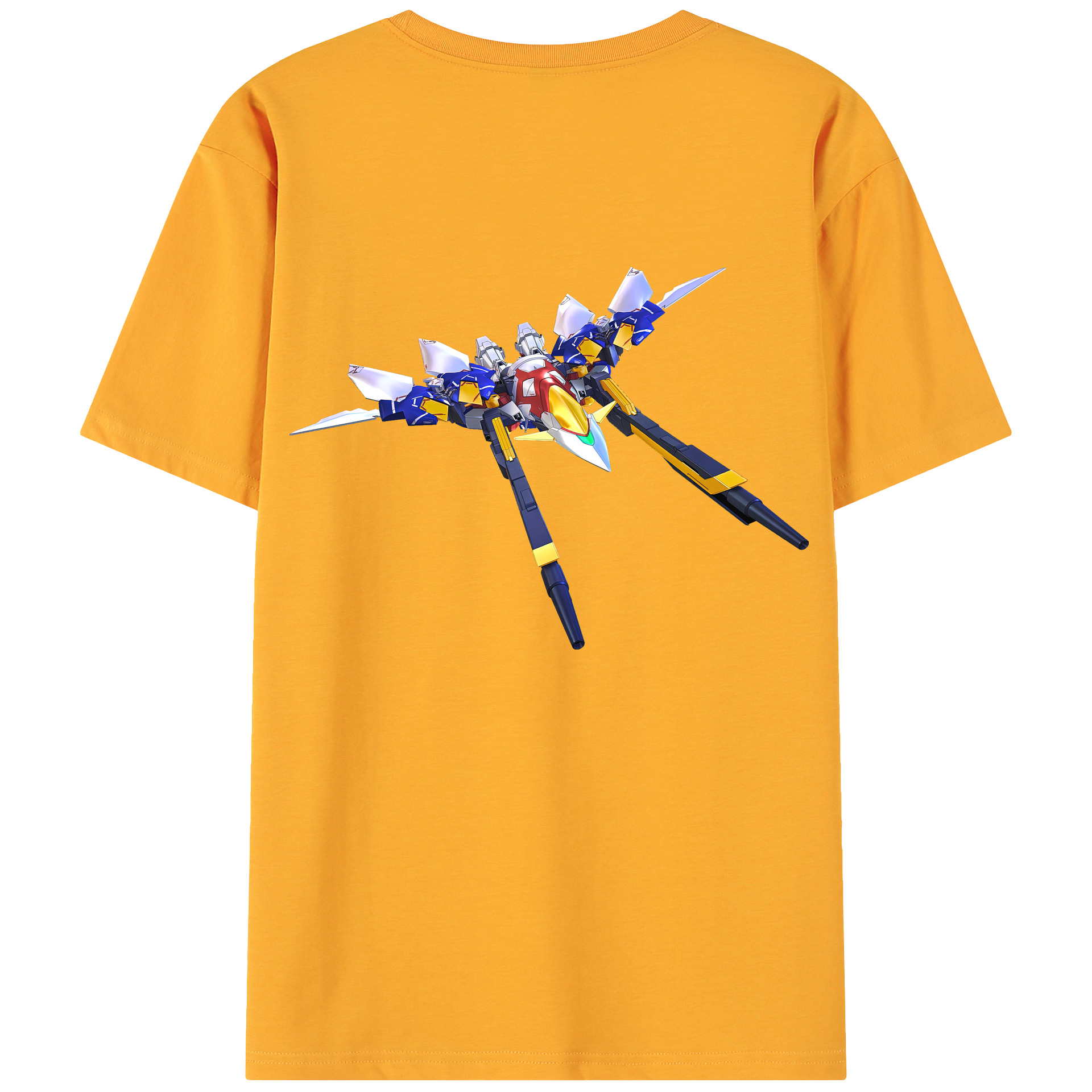 （画像用） 機動戦士ガンダム Mobile Suit Gundam 綿100％ メンズ半袖Tシャツ（バックプリント） 通気性