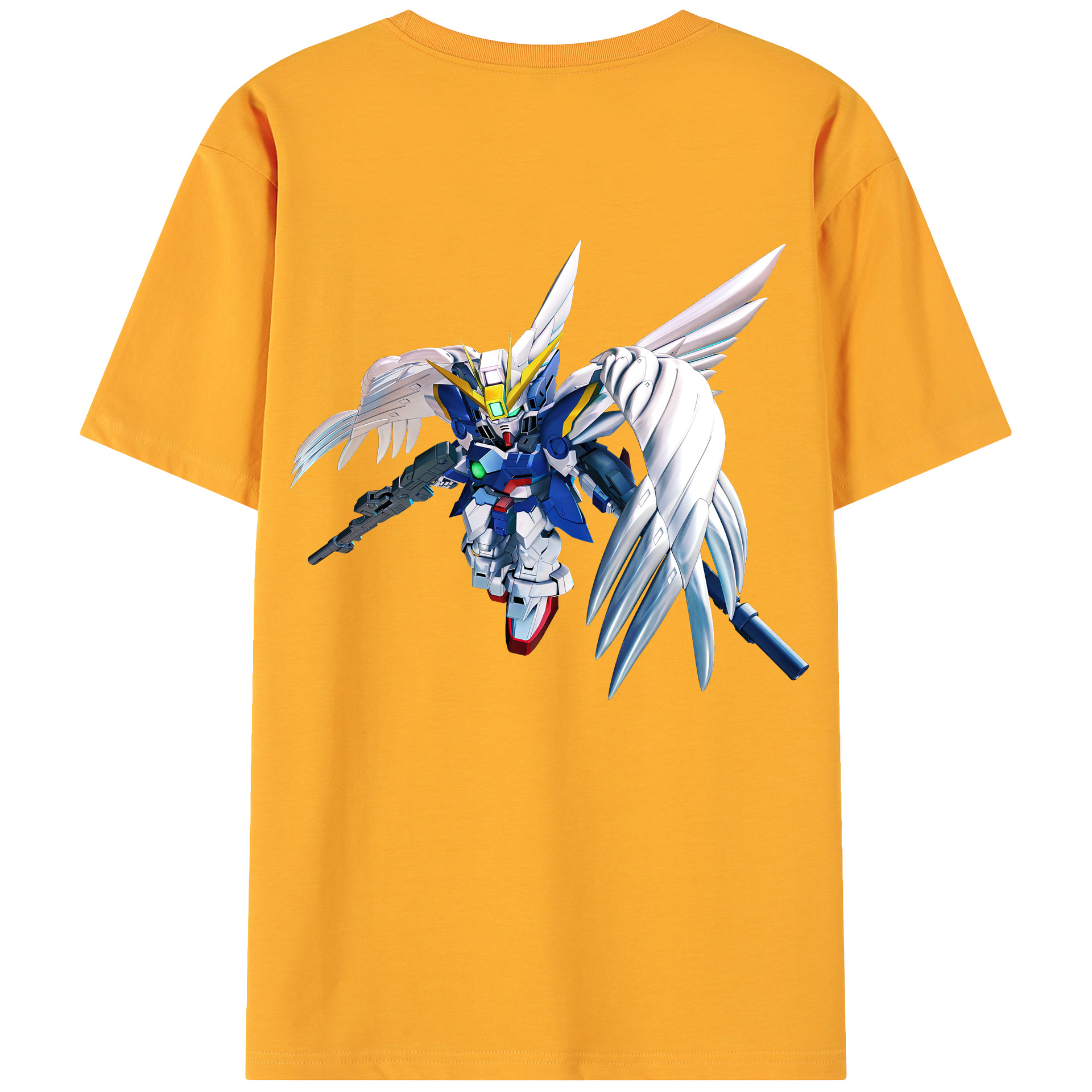 （画像用） 機動戦士ガンダム Mobile Suit Gundam 綿100％ メンズ半袖Tシャツ（バックプリント） 通気性