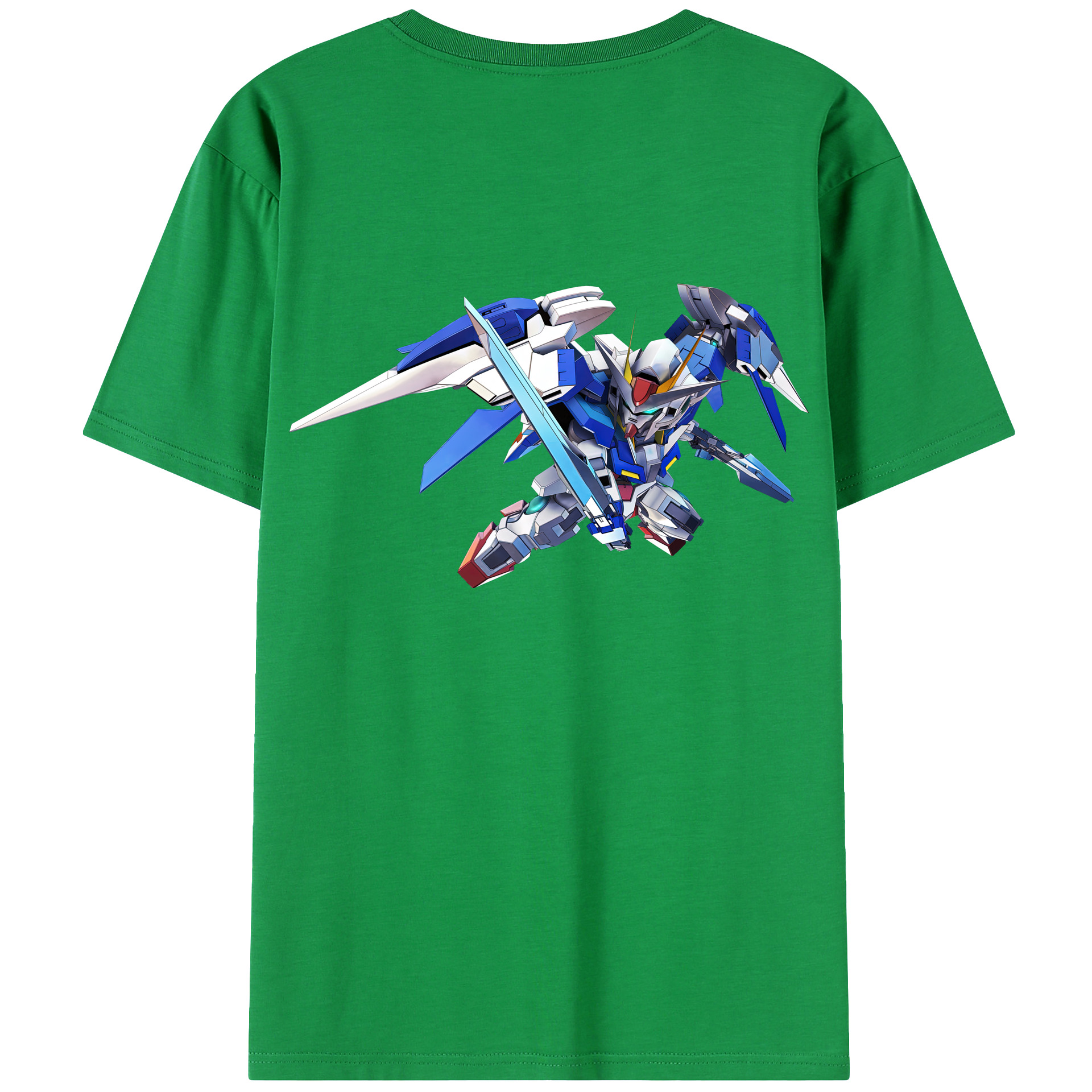 （画像用） 機動戦士ガンダム Mobile Suit Gundam 綿100％ メンズ半袖Tシャツ（バックプリント） 通気性