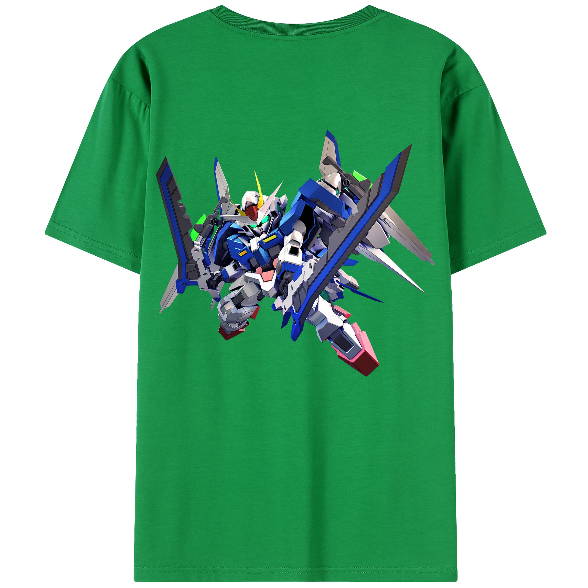 （画像用） 機動戦士ガンダム Mobile Suit Gundam 綿100％ メンズ半袖Tシャツ（バックプリント） 通気性