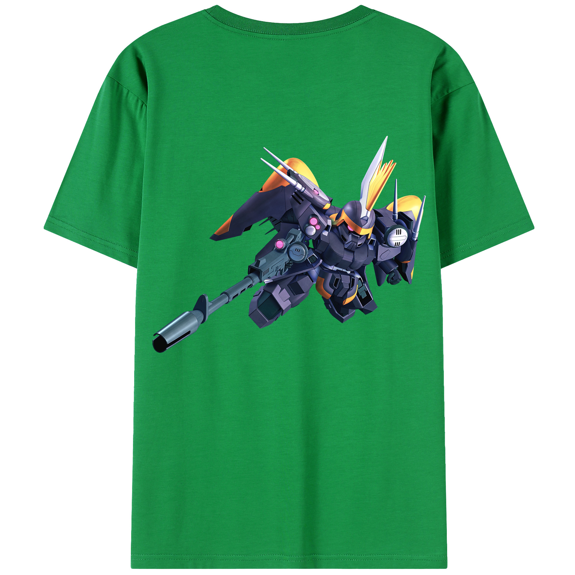 （画像用） 機動戦士ガンダム Mobile Suit Gundam 綿100％ メンズ半袖Tシャツ（バックプリント） 通気性