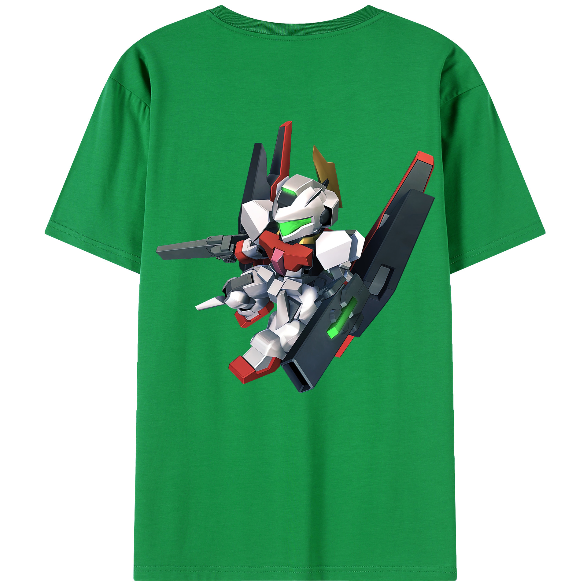 （画像用） 機動戦士ガンダム Mobile Suit Gundam 綿100％ メンズ半袖Tシャツ（バックプリント） 通気性