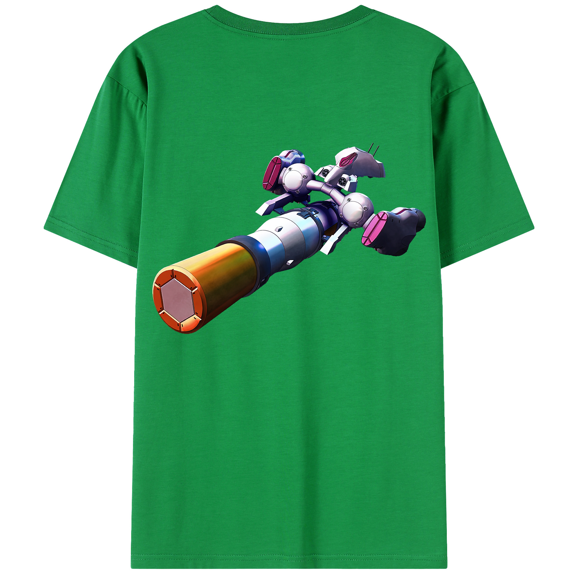 （画像用） 機動戦士ガンダム Mobile Suit Gundam 綿100％ メンズ半袖Tシャツ（バックプリント） 通気性