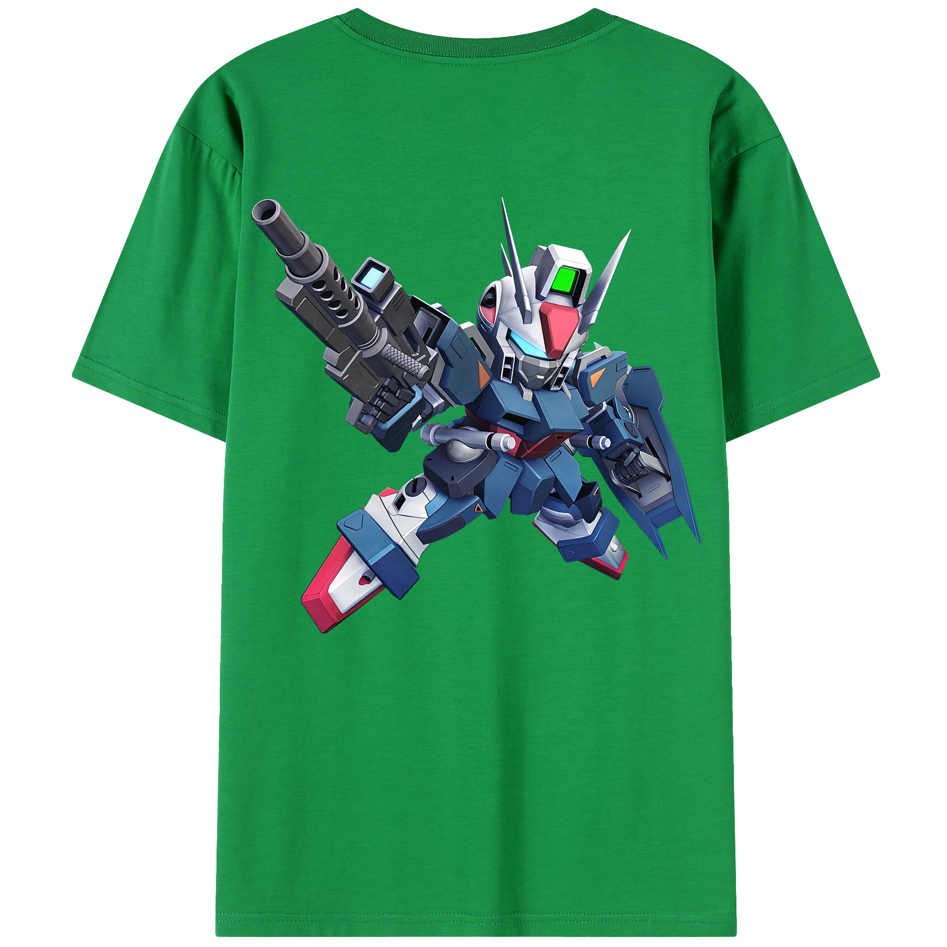 （画像用） 機動戦士ガンダム Mobile Suit Gundam 綿100％ メンズ半袖Tシャツ（バックプリント） 通気性
