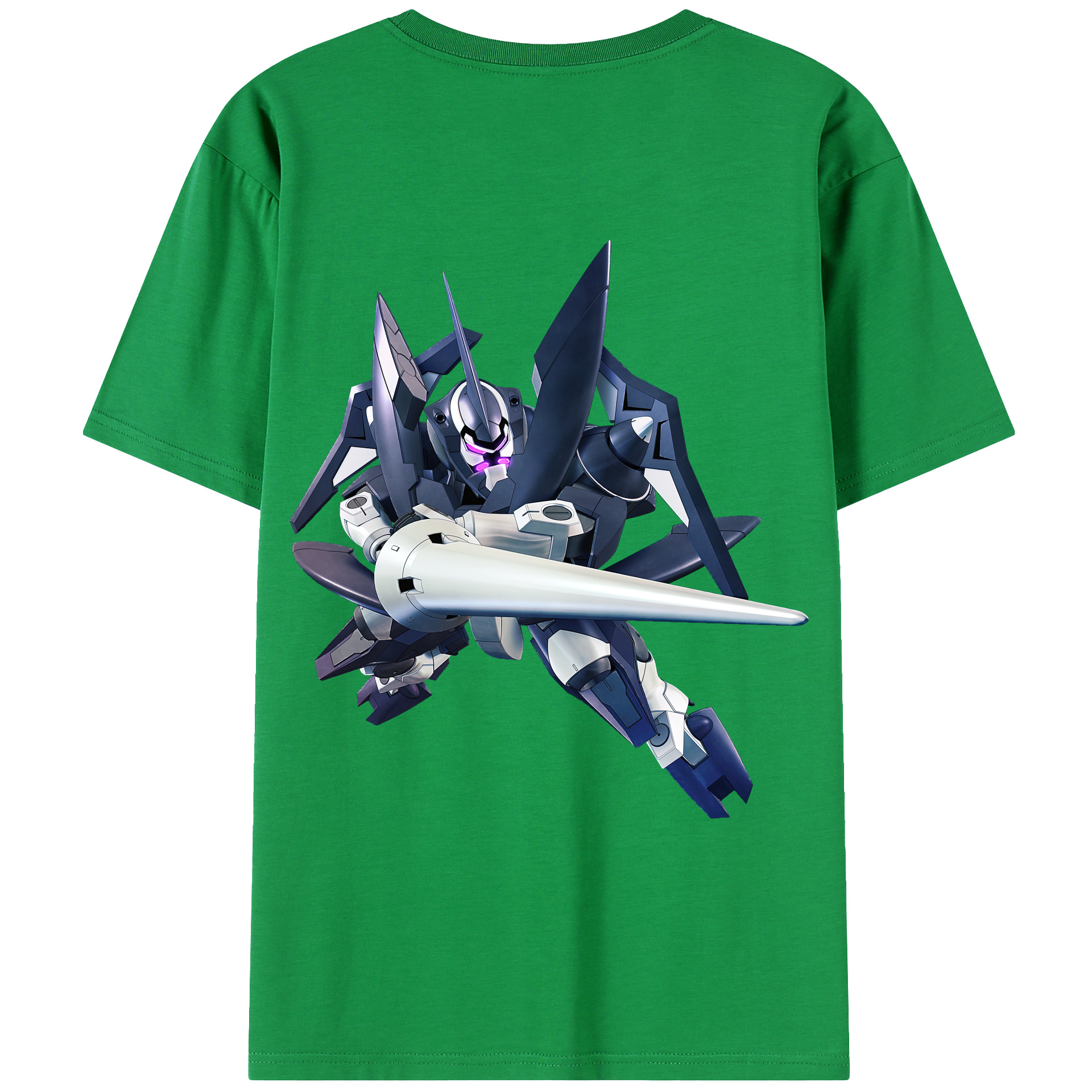 （画像用） 機動戦士ガンダム Mobile Suit Gundam 綿100％ メンズ半袖Tシャツ（バックプリント） 通気性
