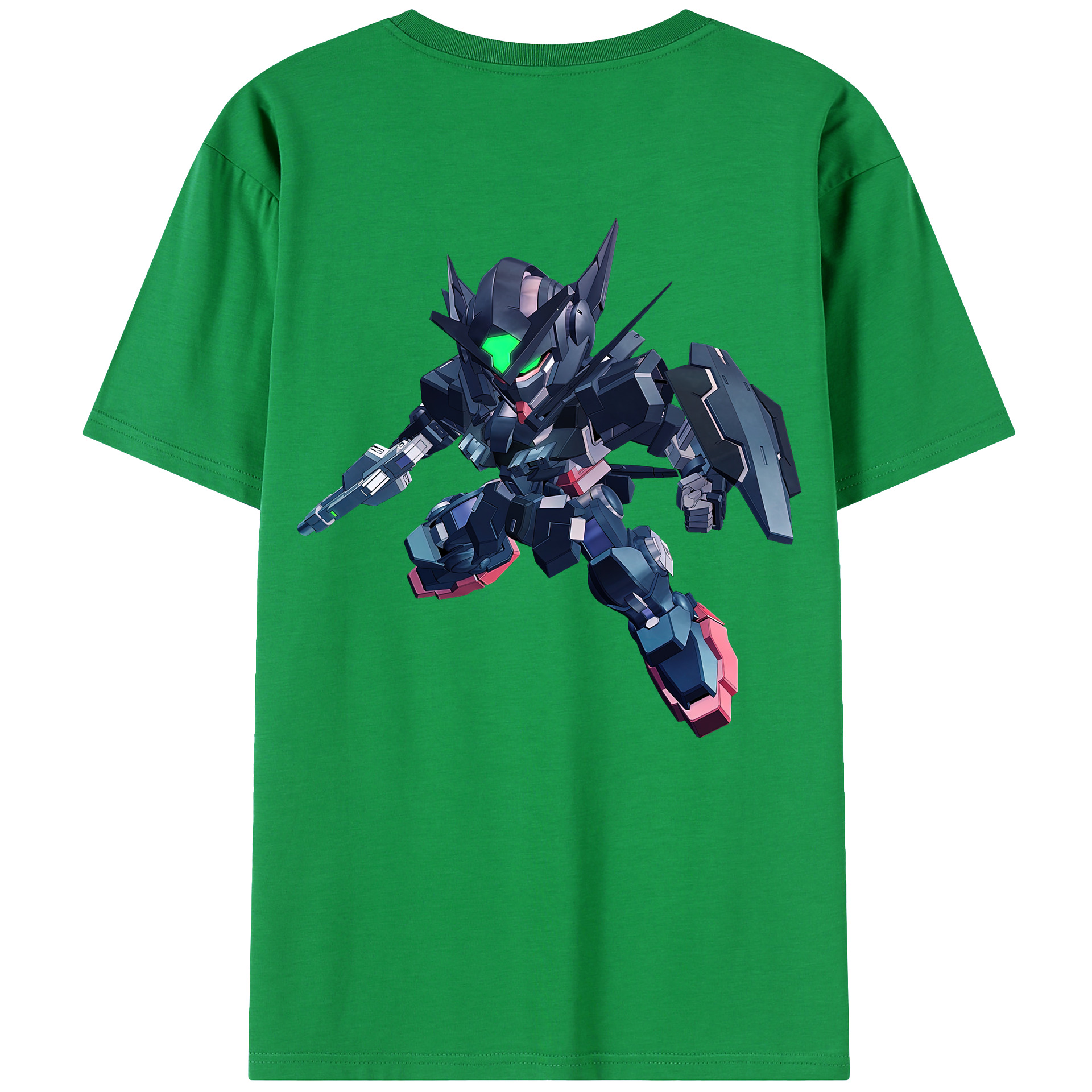 （画像用） 機動戦士ガンダム Mobile Suit Gundam 綿100％ メンズ半袖Tシャツ（バックプリント） 通気性