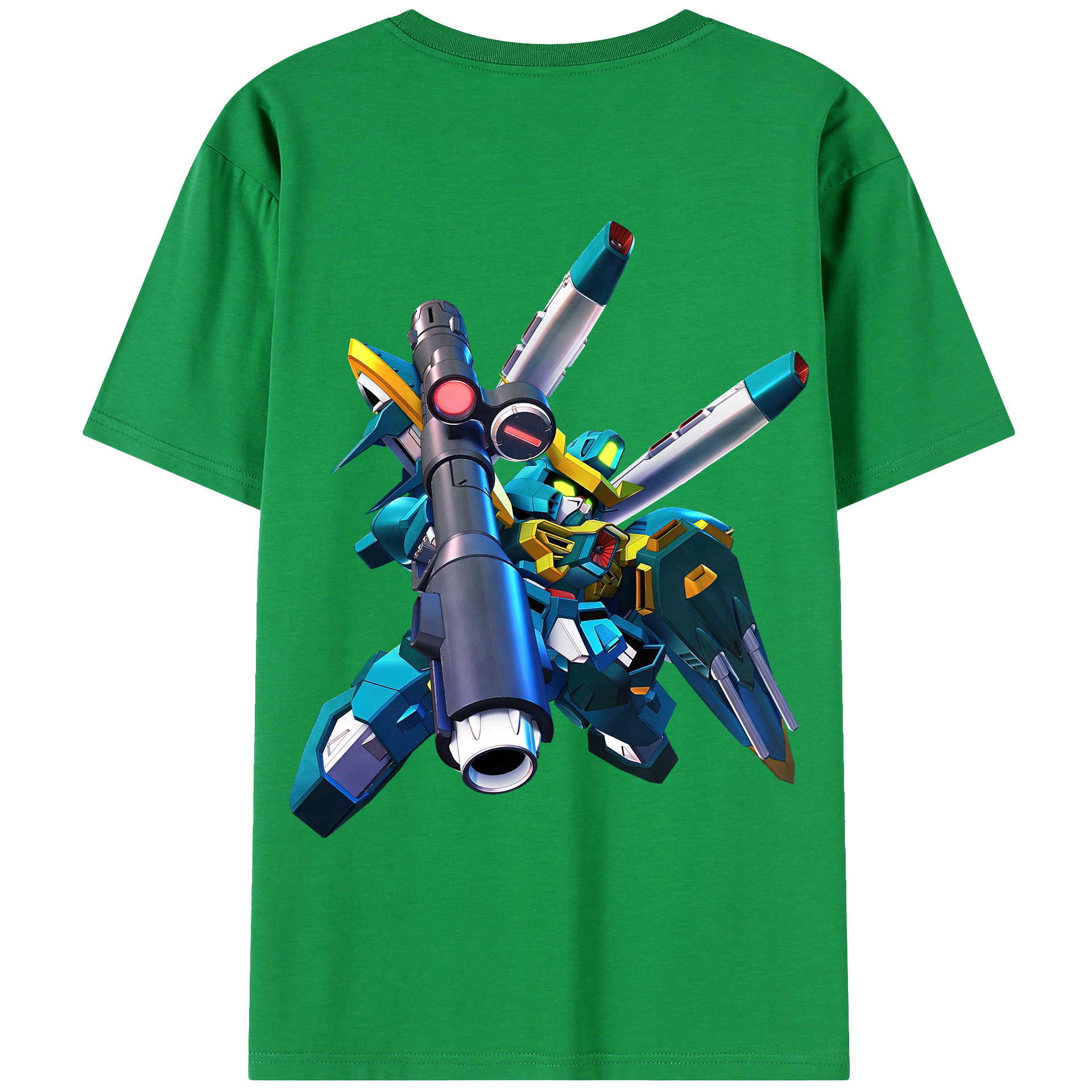 （画像用） 機動戦士ガンダム Mobile Suit Gundam 綿100％ メンズ半袖Tシャツ（バックプリント） 通気性