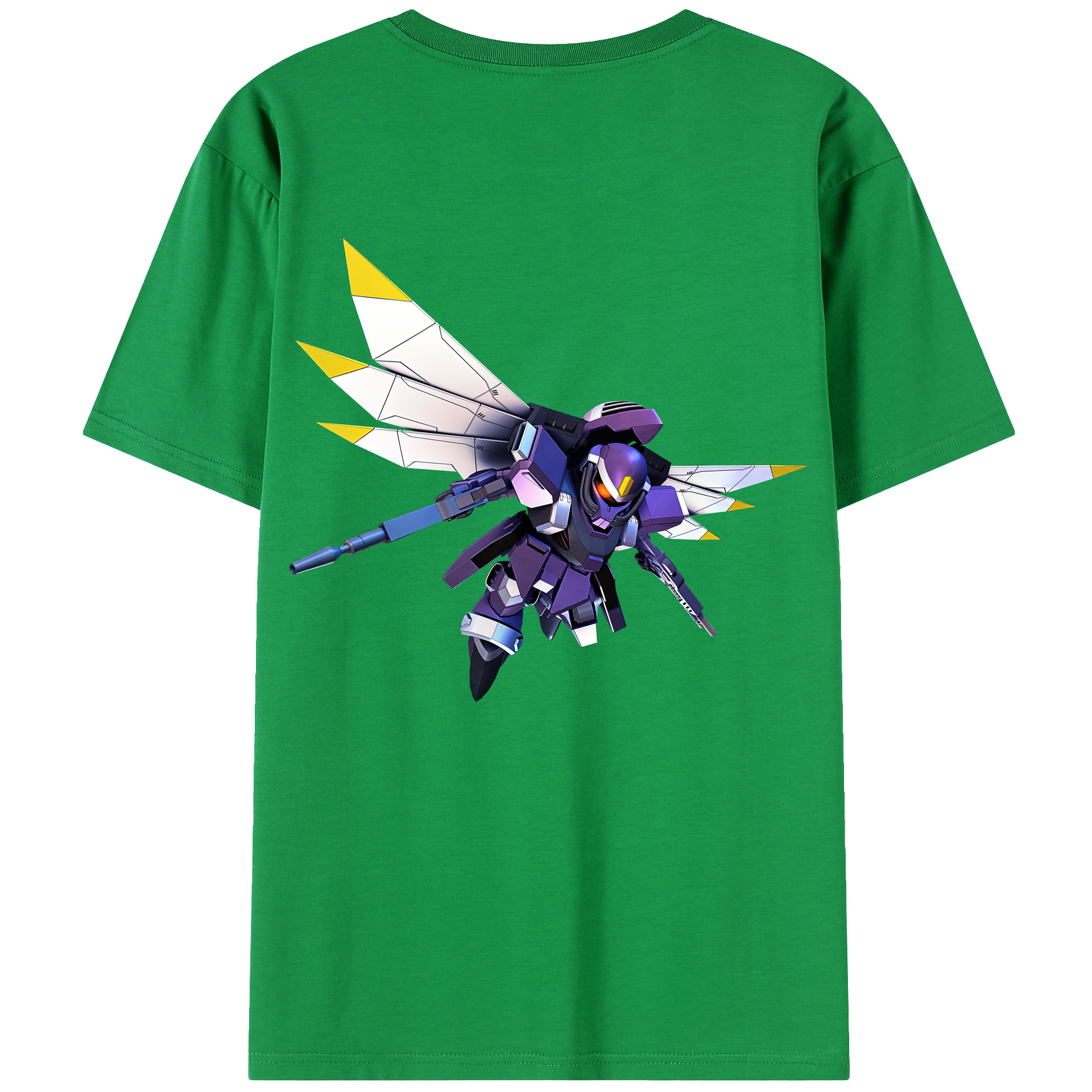 （画像用） 機動戦士ガンダム Mobile Suit Gundam 綿100％ メンズ半袖Tシャツ（バックプリント） 通気性