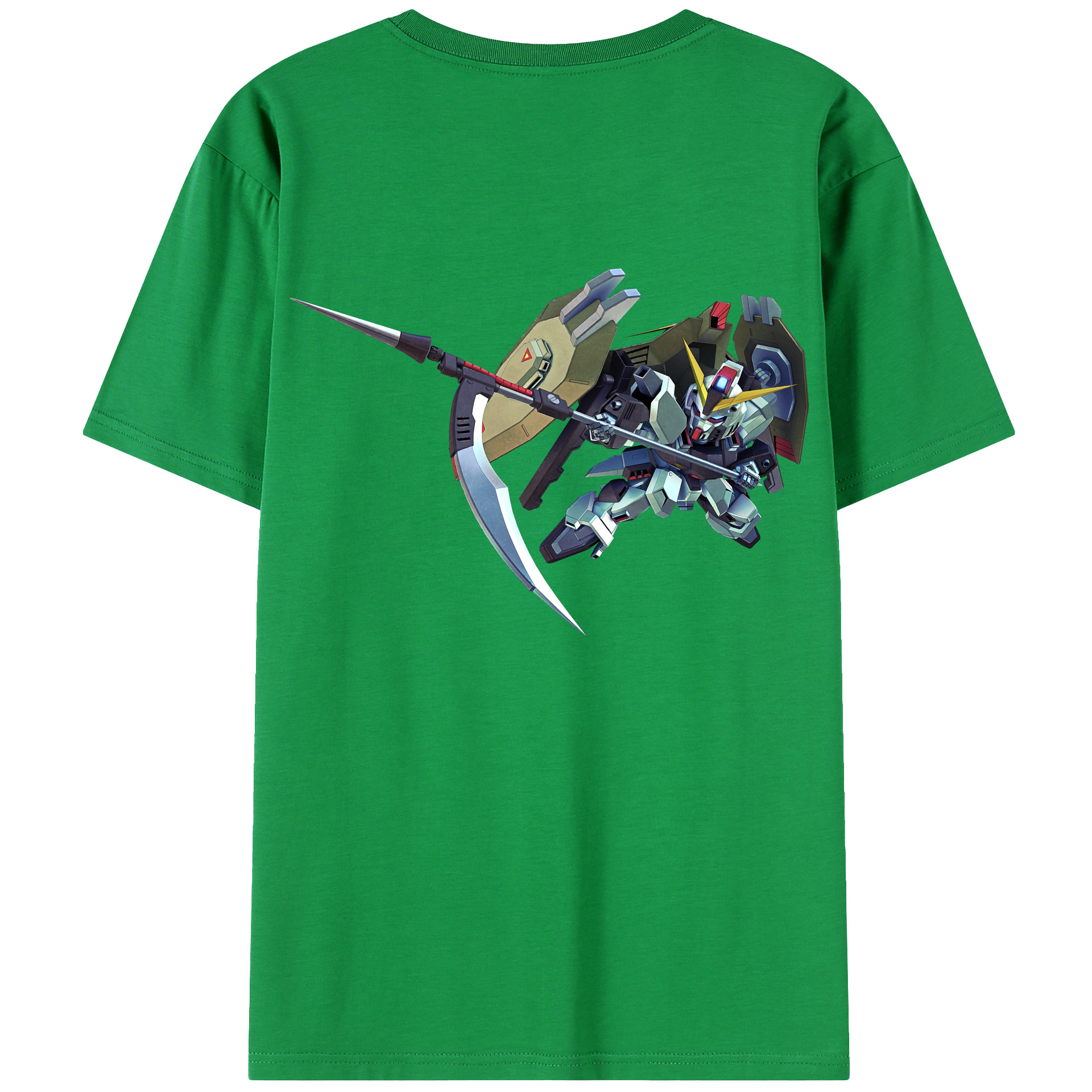 （画像用） 機動戦士ガンダム Mobile Suit Gundam 綿100％ メンズ半袖Tシャツ（バックプリント） 通気性