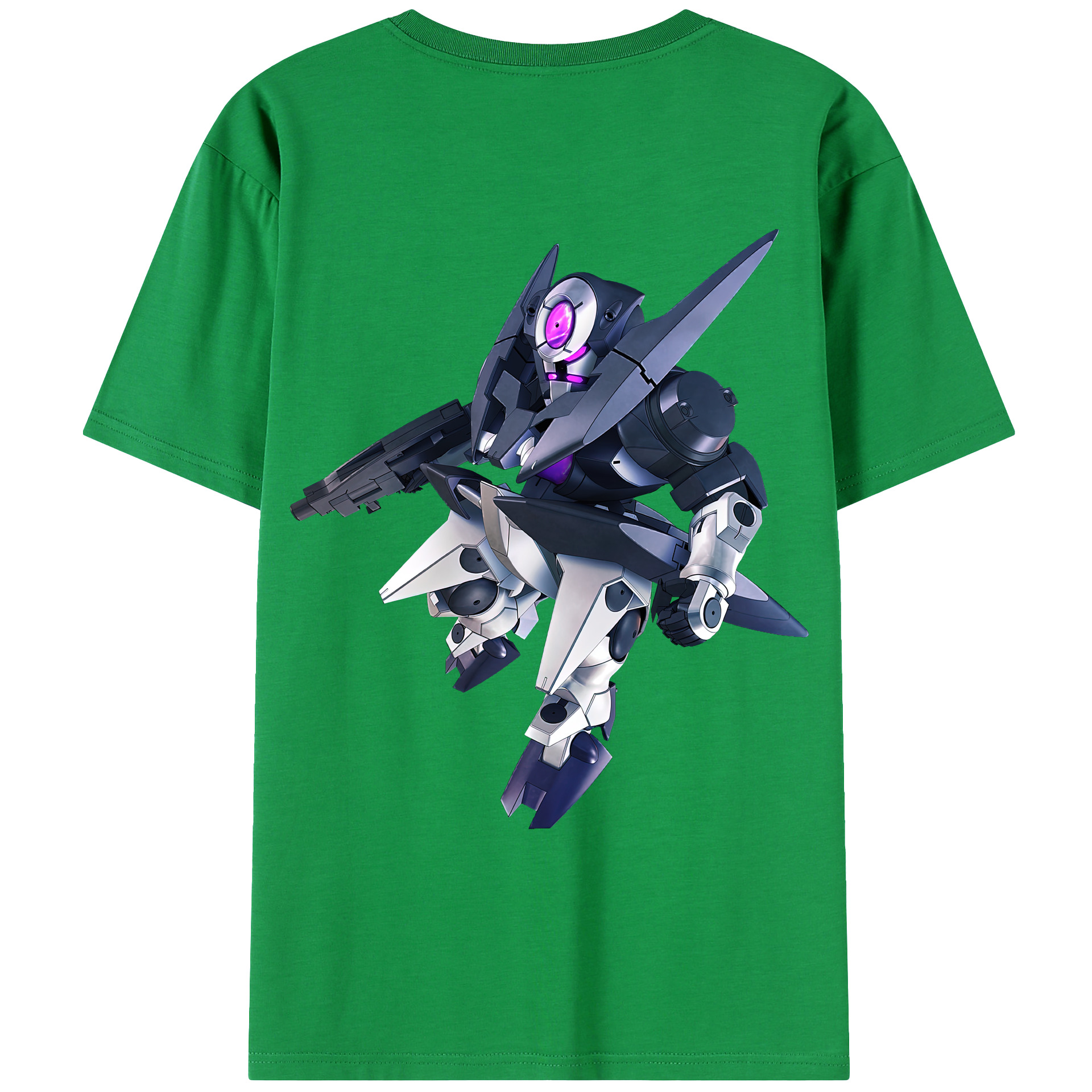 （画像用） 機動戦士ガンダム Mobile Suit Gundam 綿100％ メンズ半袖Tシャツ（バックプリント） 通気性