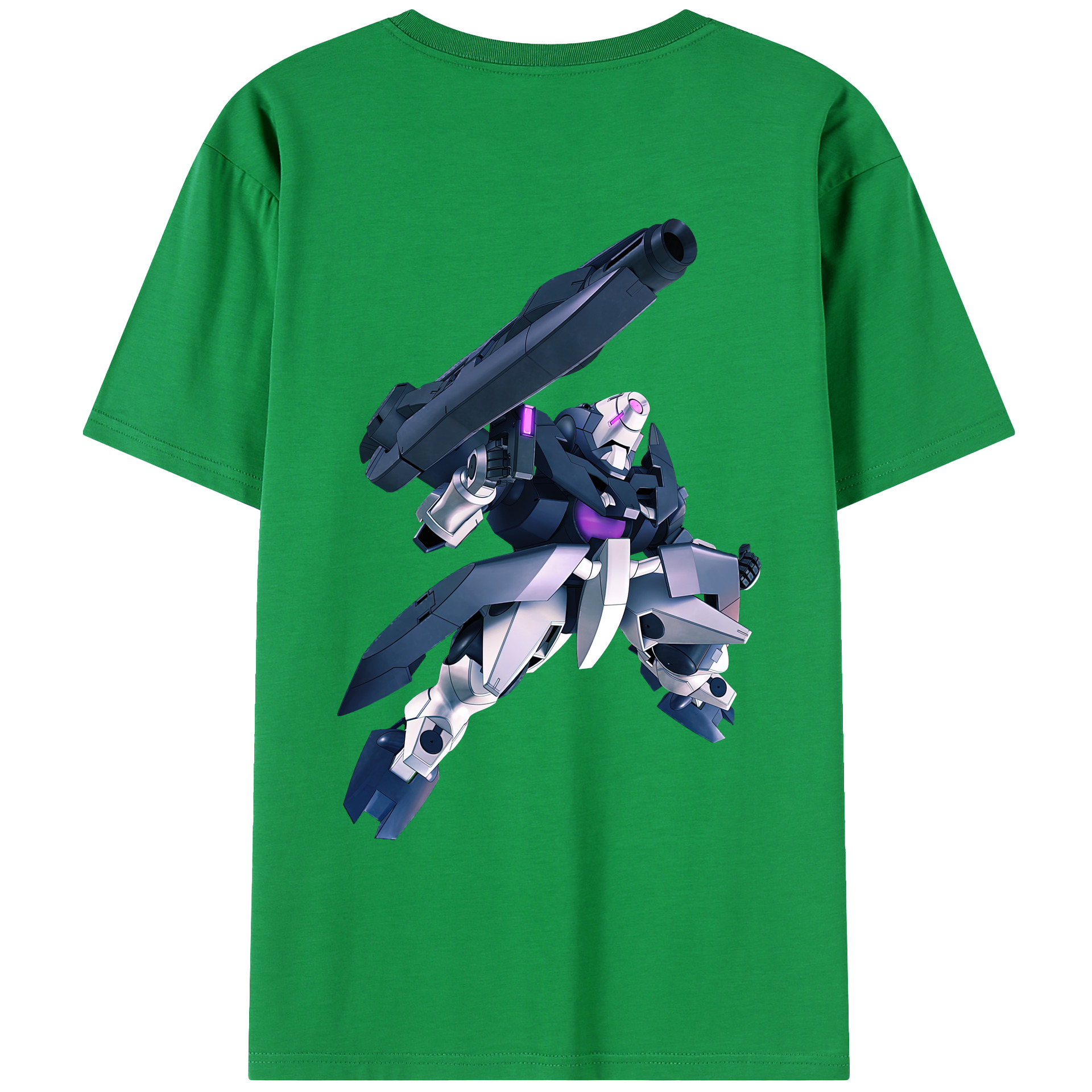 （画像用） 機動戦士ガンダム Mobile Suit Gundam 綿100％ メンズ半袖Tシャツ（バックプリント） 通気性