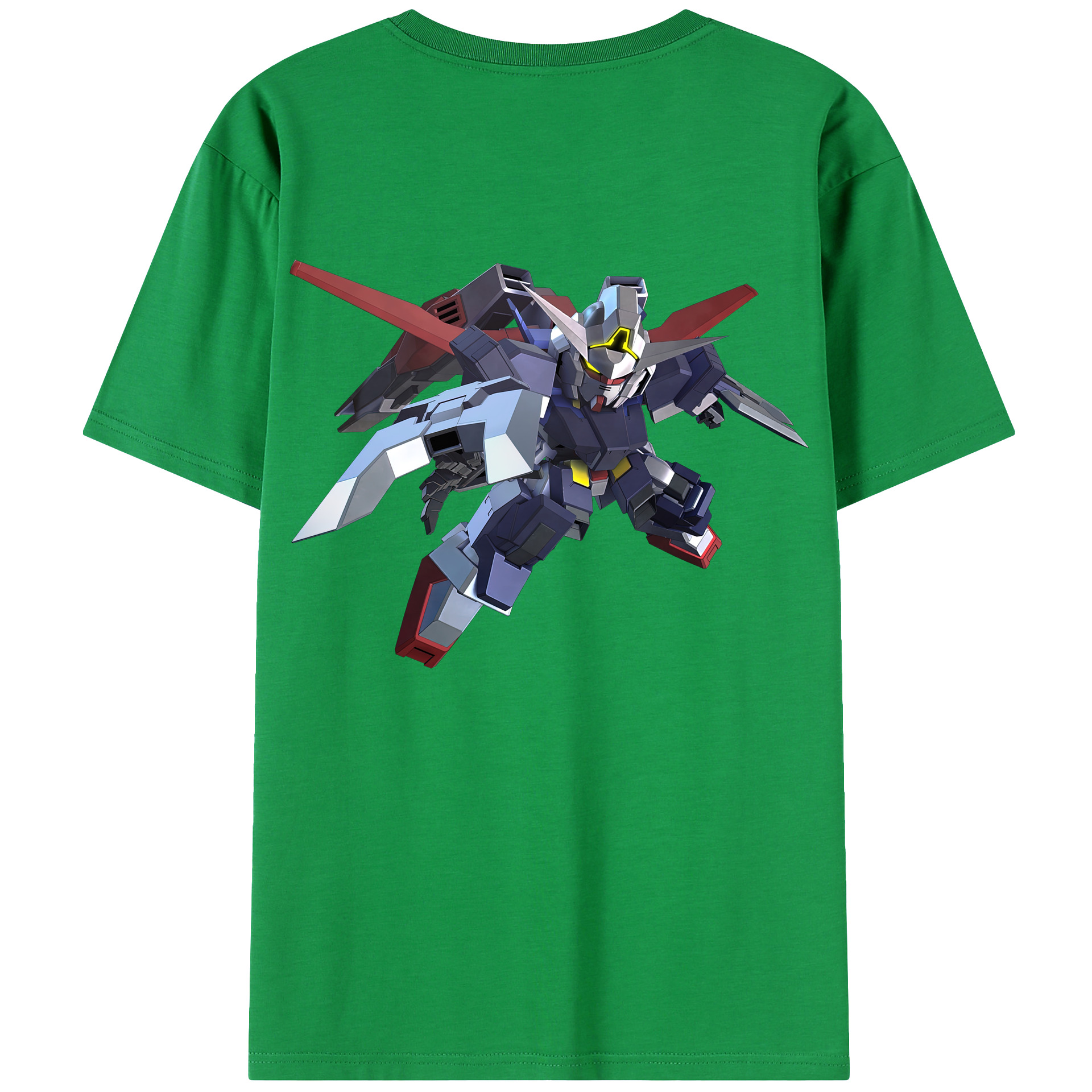 （画像用） 機動戦士ガンダム Mobile Suit Gundam 綿100％ メンズ半袖Tシャツ（バックプリント） 通気性